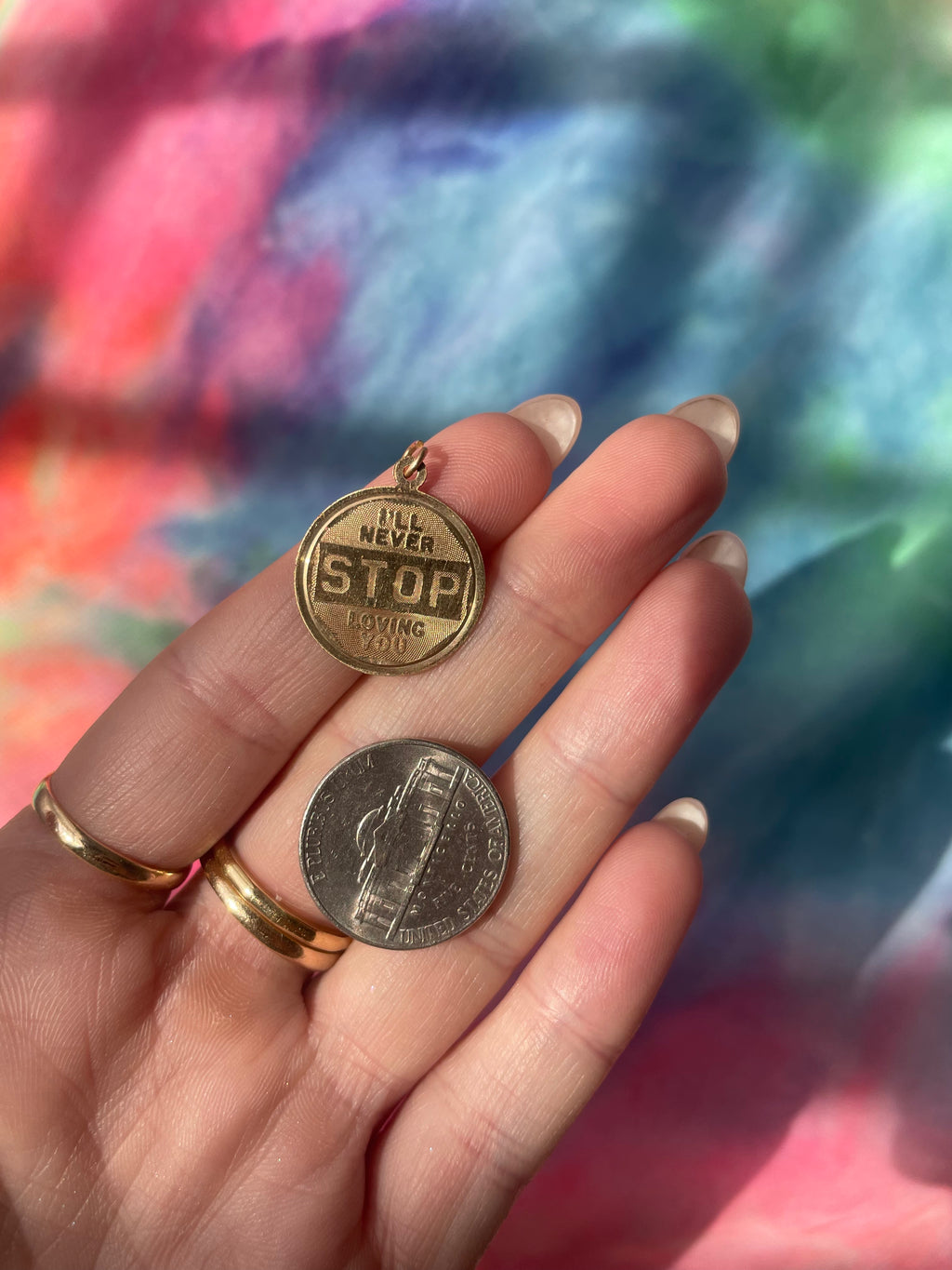 I’ll never stop loving you charm