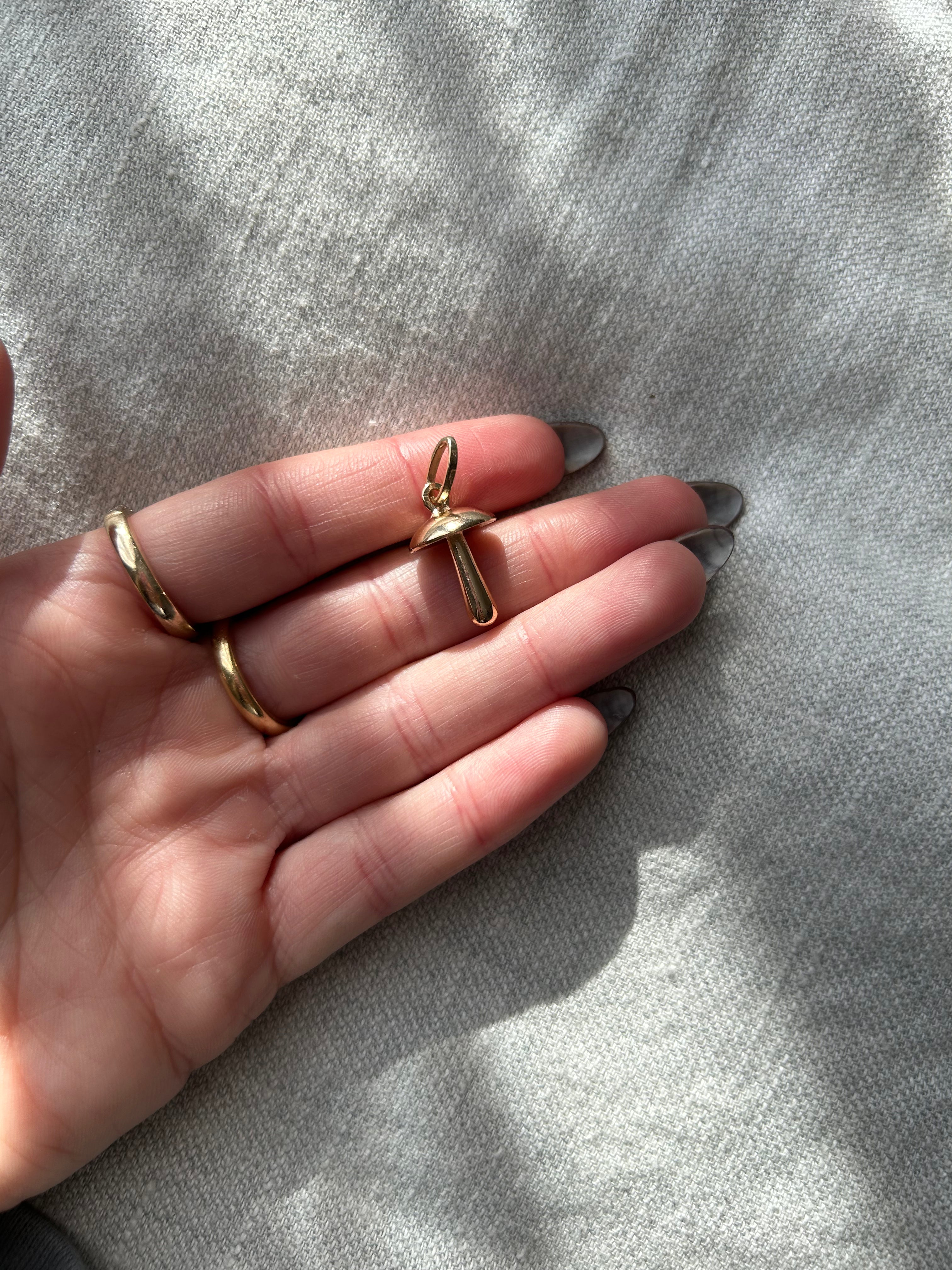 Solid Mushroom Charm