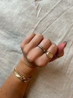 White Gold Donut Diamond Band