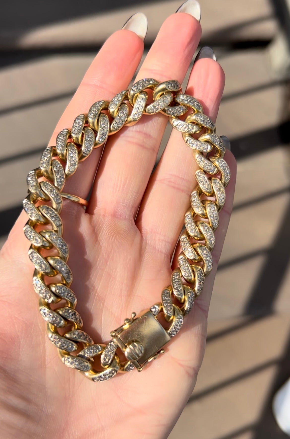 Diamond Curb Bracelet