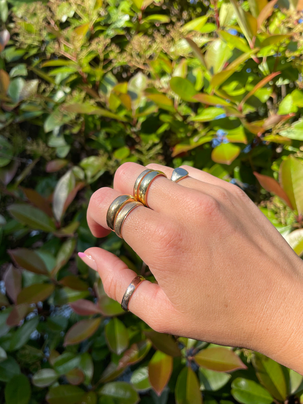 18k, size 6.5 dome ring