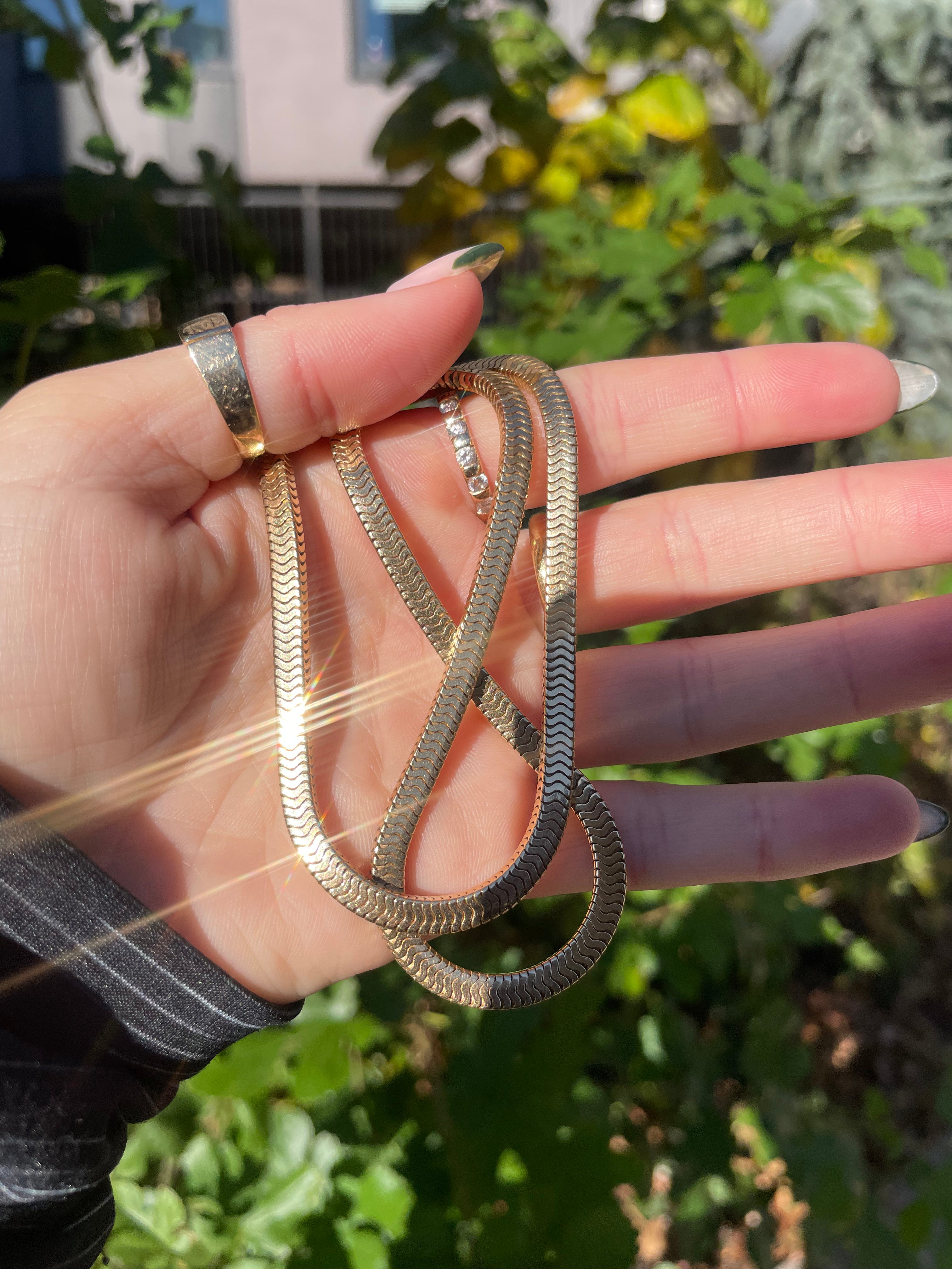 Vintage Square Snake Chain