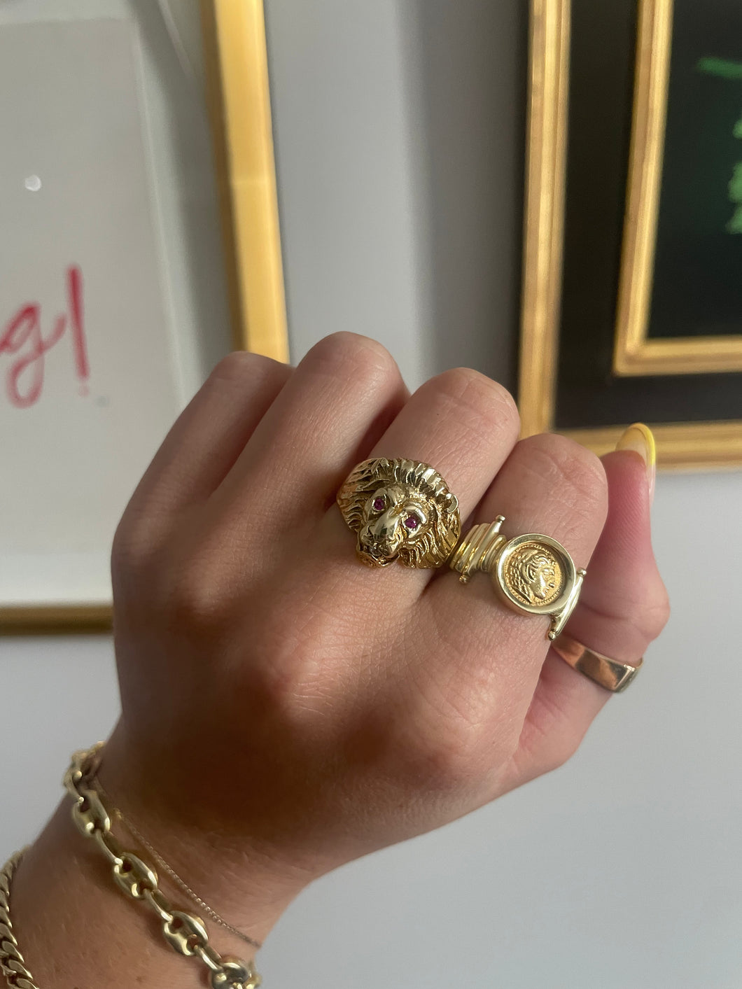 Vintage Lion Ring