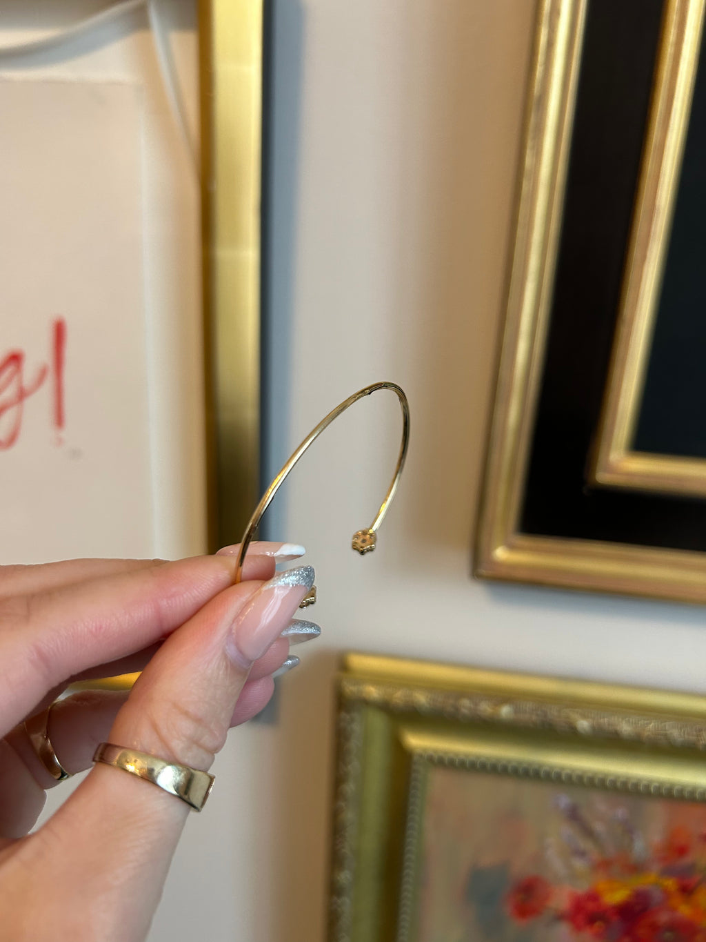 Diamond Dainty Bangle
