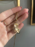 Vintage Ruby Cat pendant