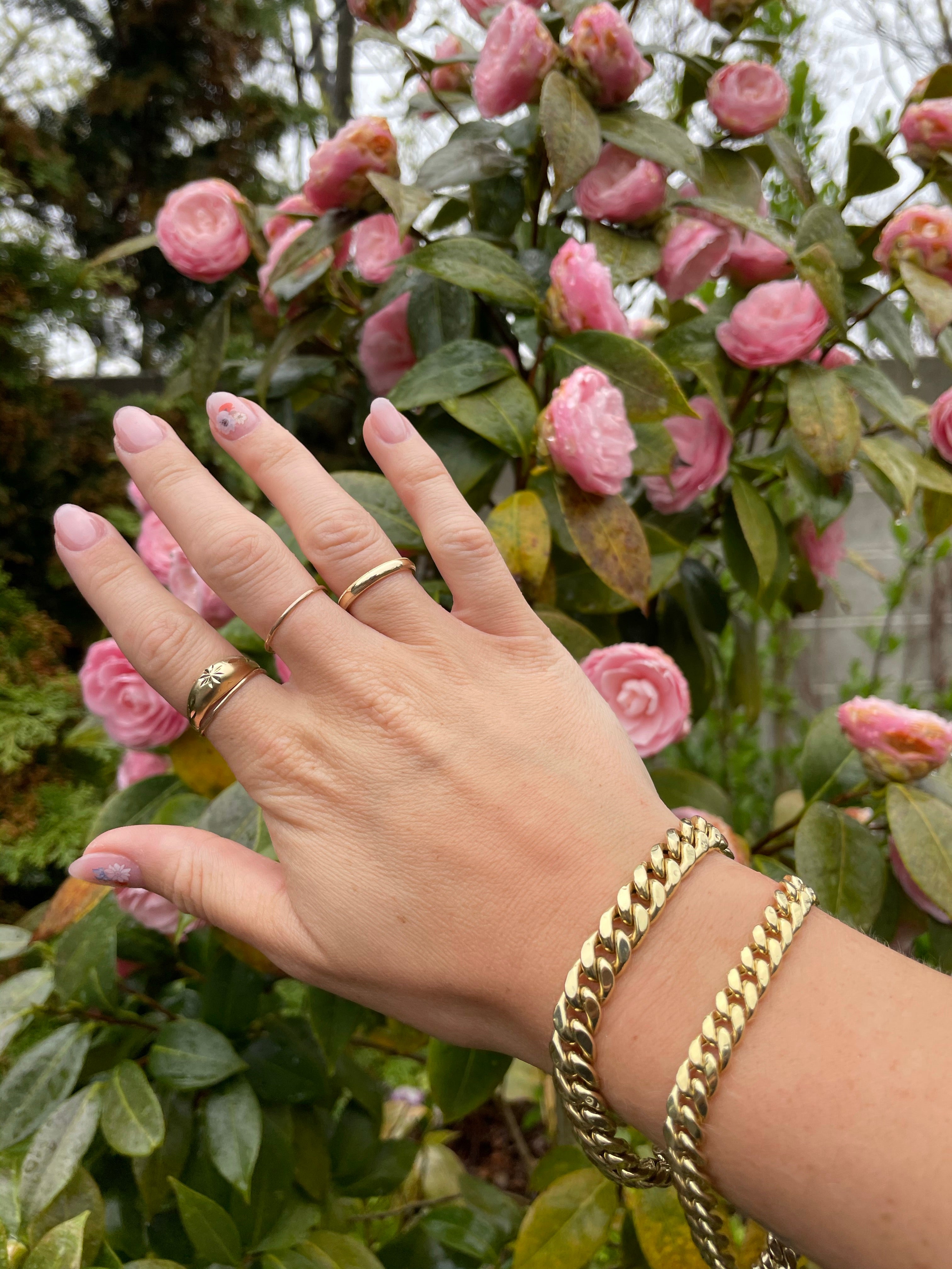 Chunky puffy Miami curb bracelet