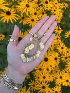 Vintage Coin Charm Bracelet