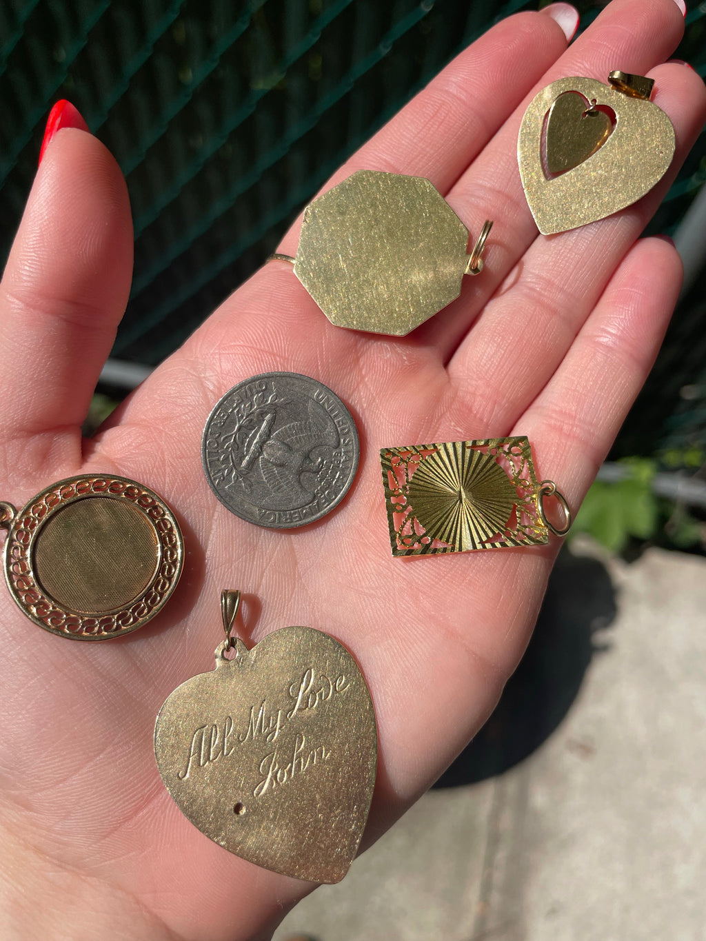 Blessings Vintage Chinese Pendant