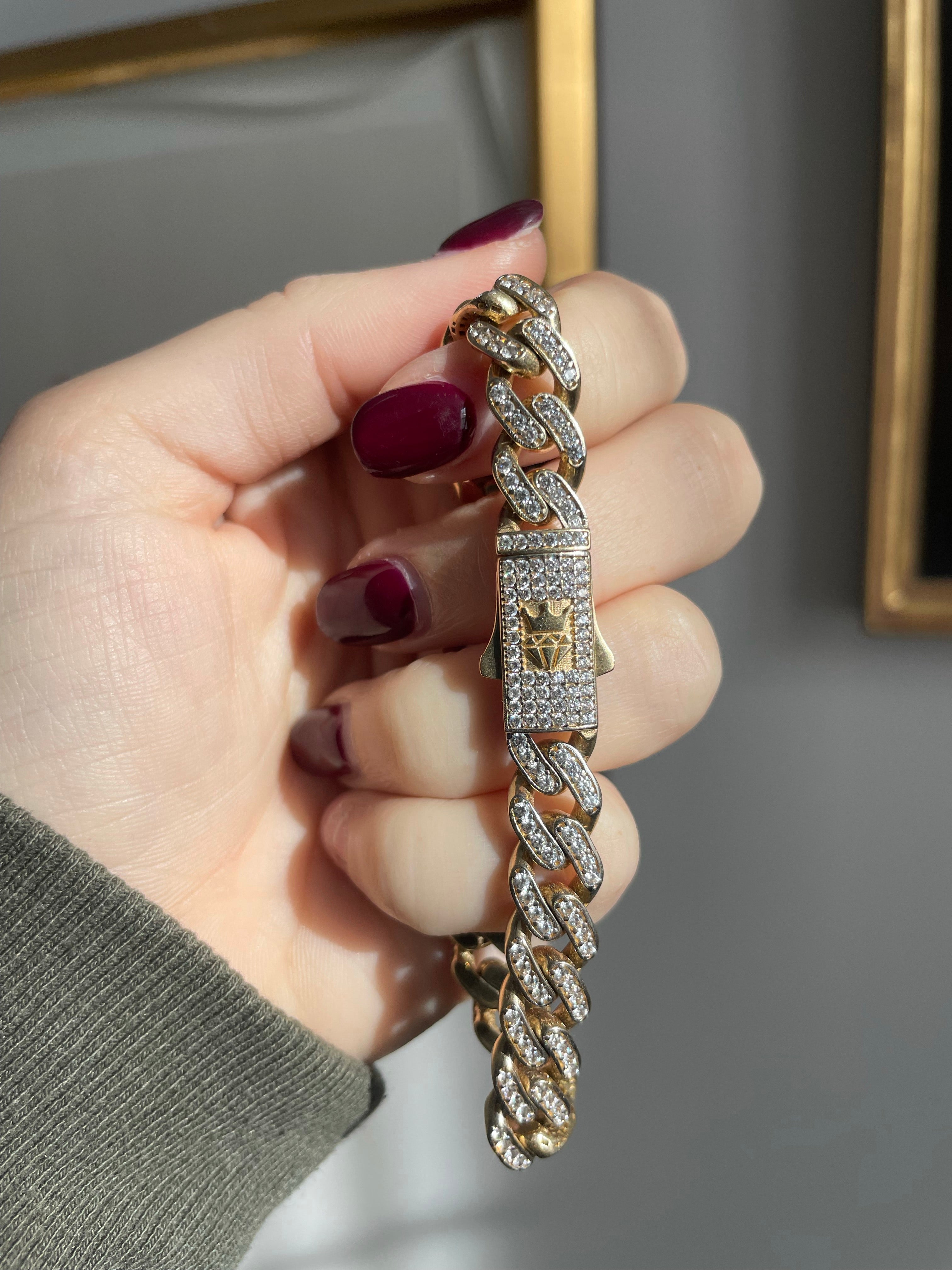 CZ Chunky Curb Bracelet