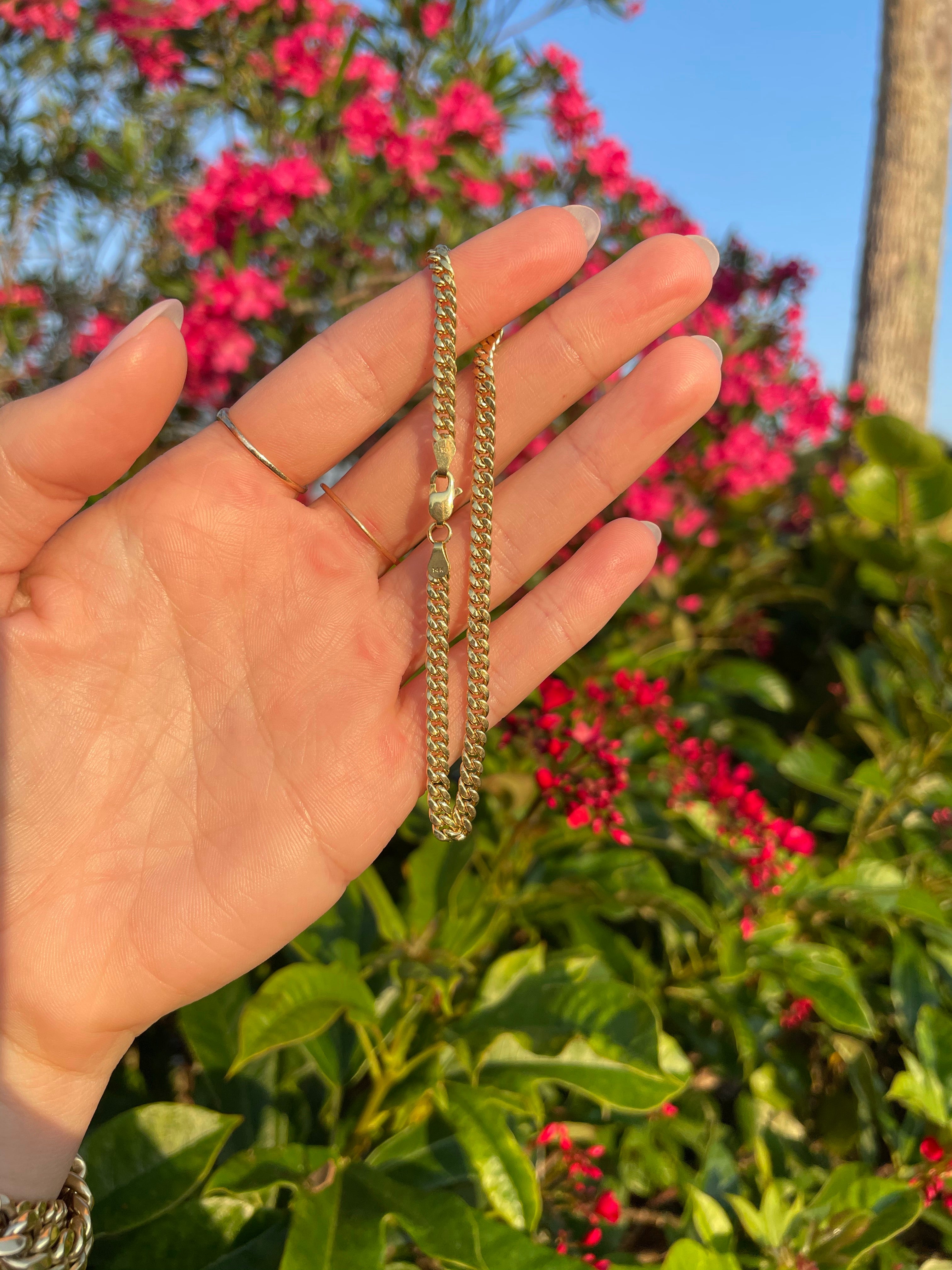 Miami curb chain bracelet