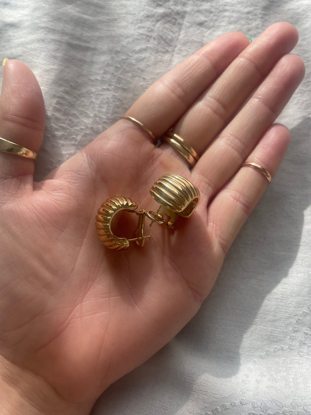 Puffy Shrimp Earrings