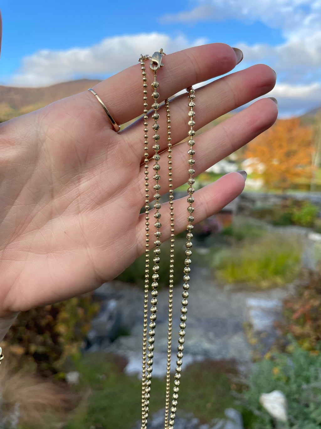 Diamond Cut Ball Chain