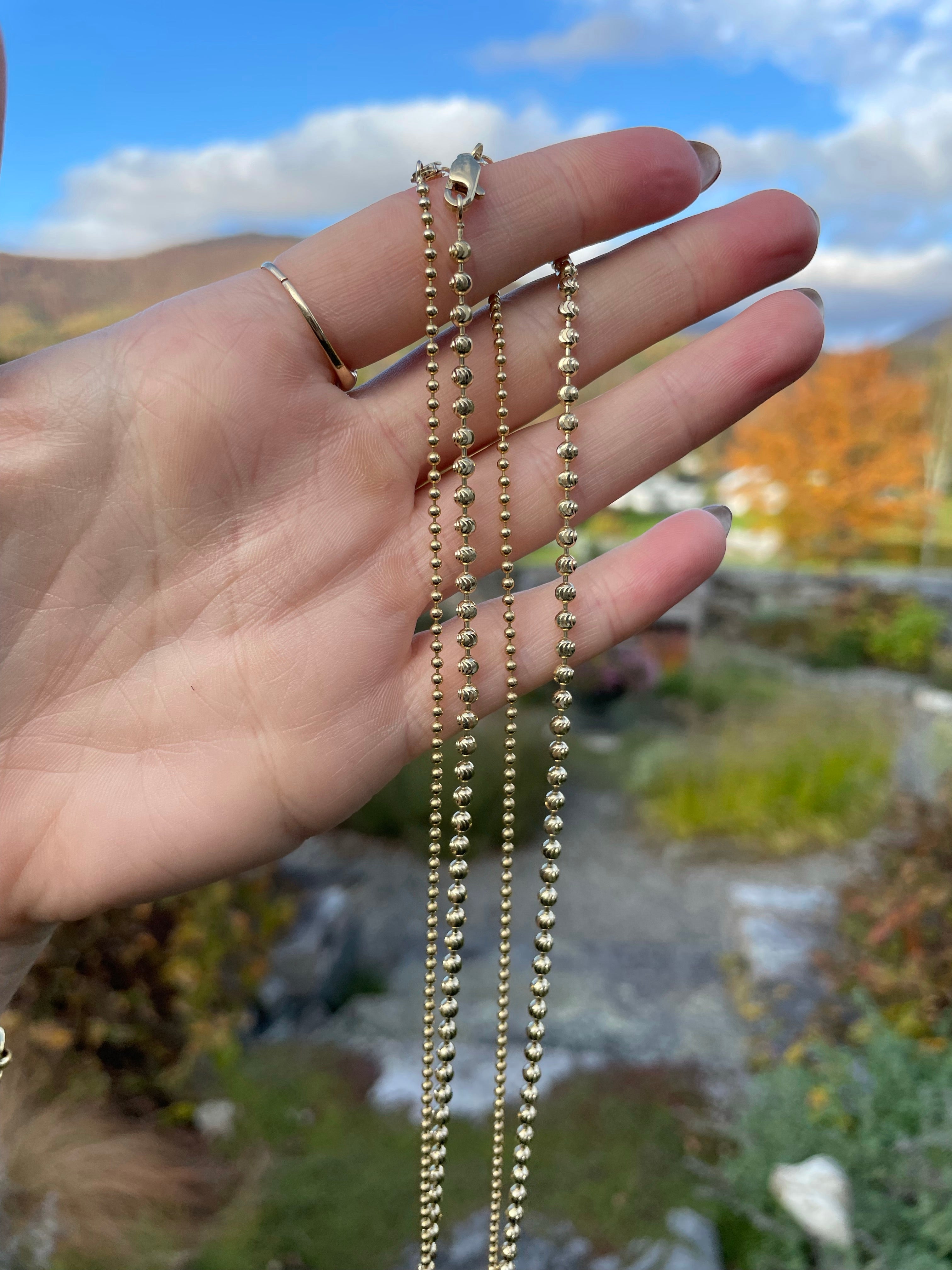 Diamond Cut Ball Chain