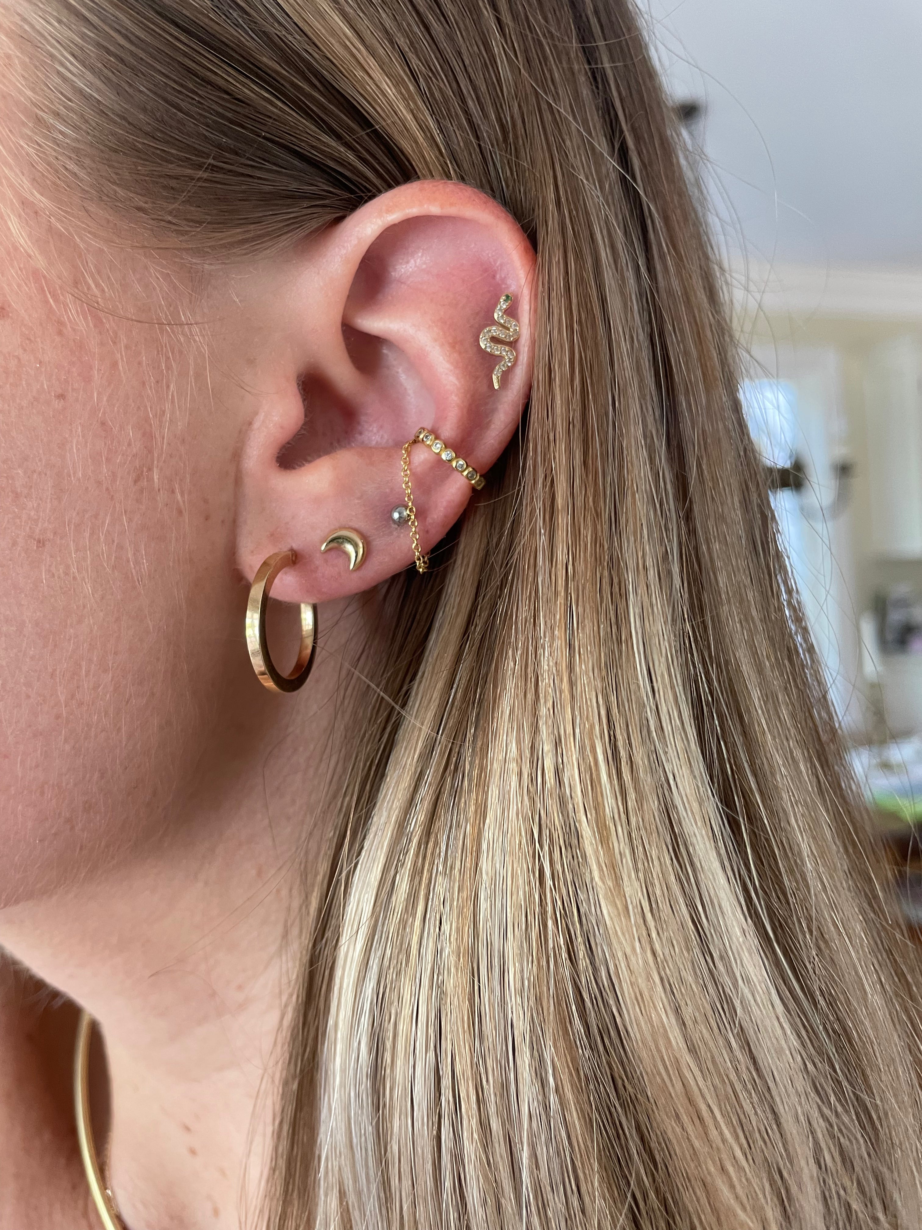 Square Edged Mini Hoop