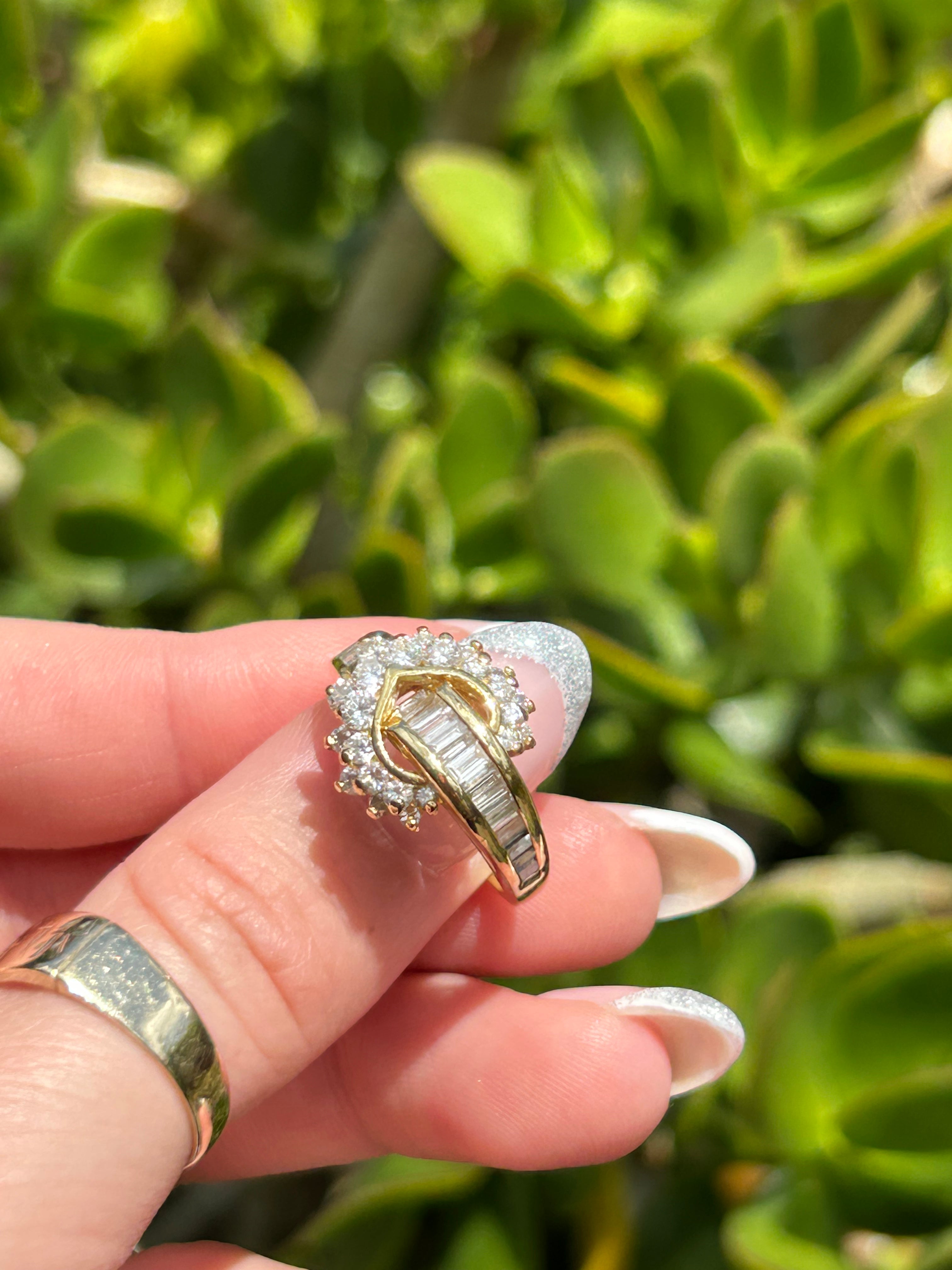 Diamond Cluster Ring
