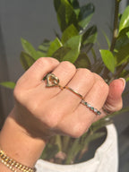 Knotted Heart Adjustable Ring