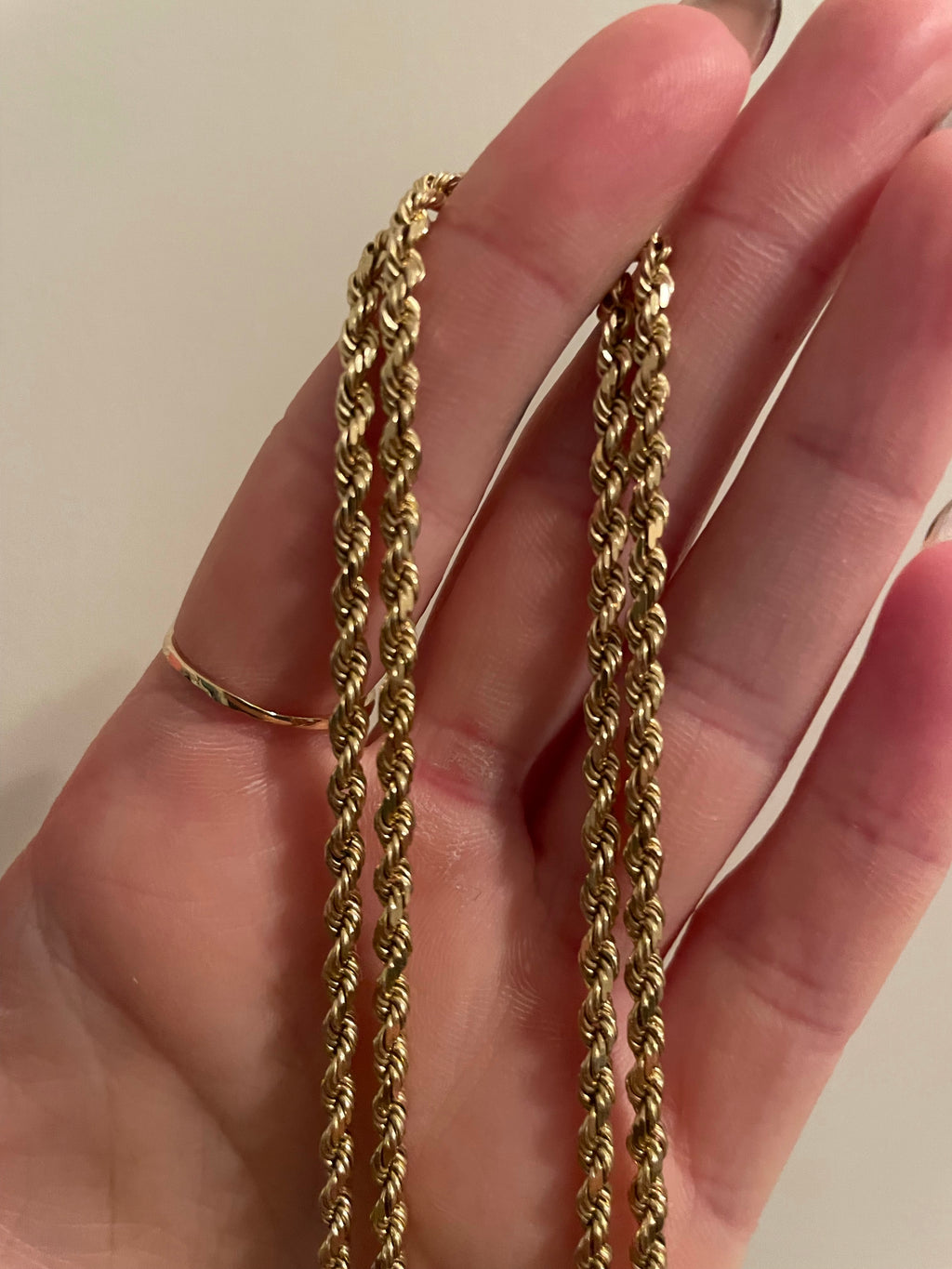 Vintage Solid Rope Chain