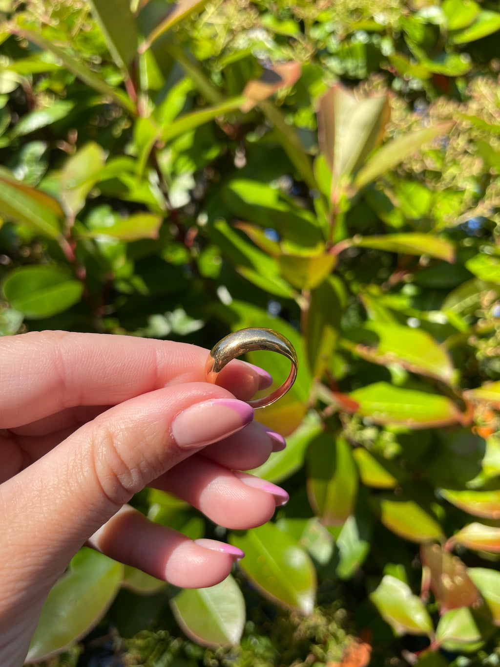 18k, size 6.5 dome ring