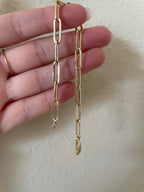 Paperclip chain bracelet