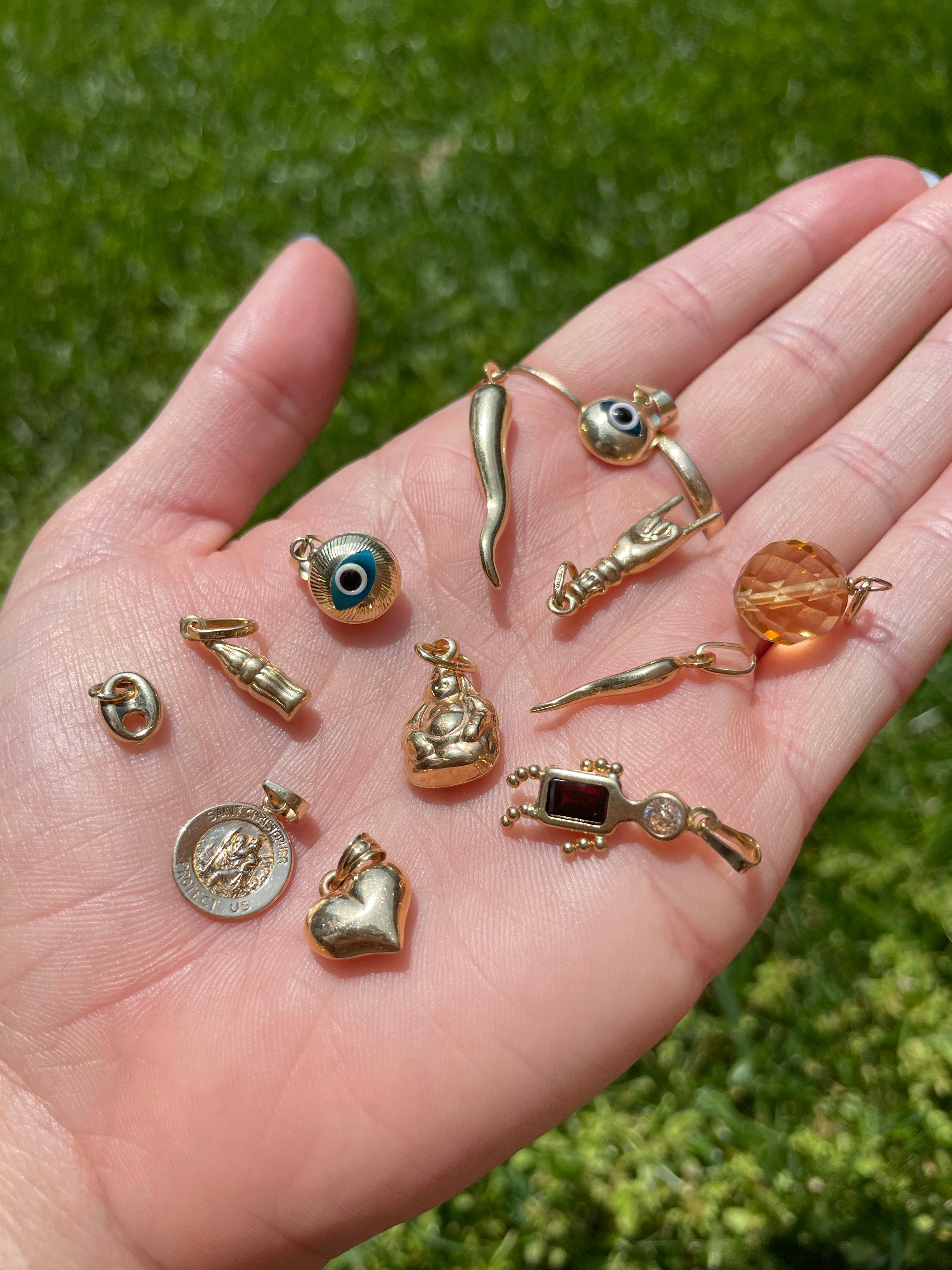 Vintage evil eye charm