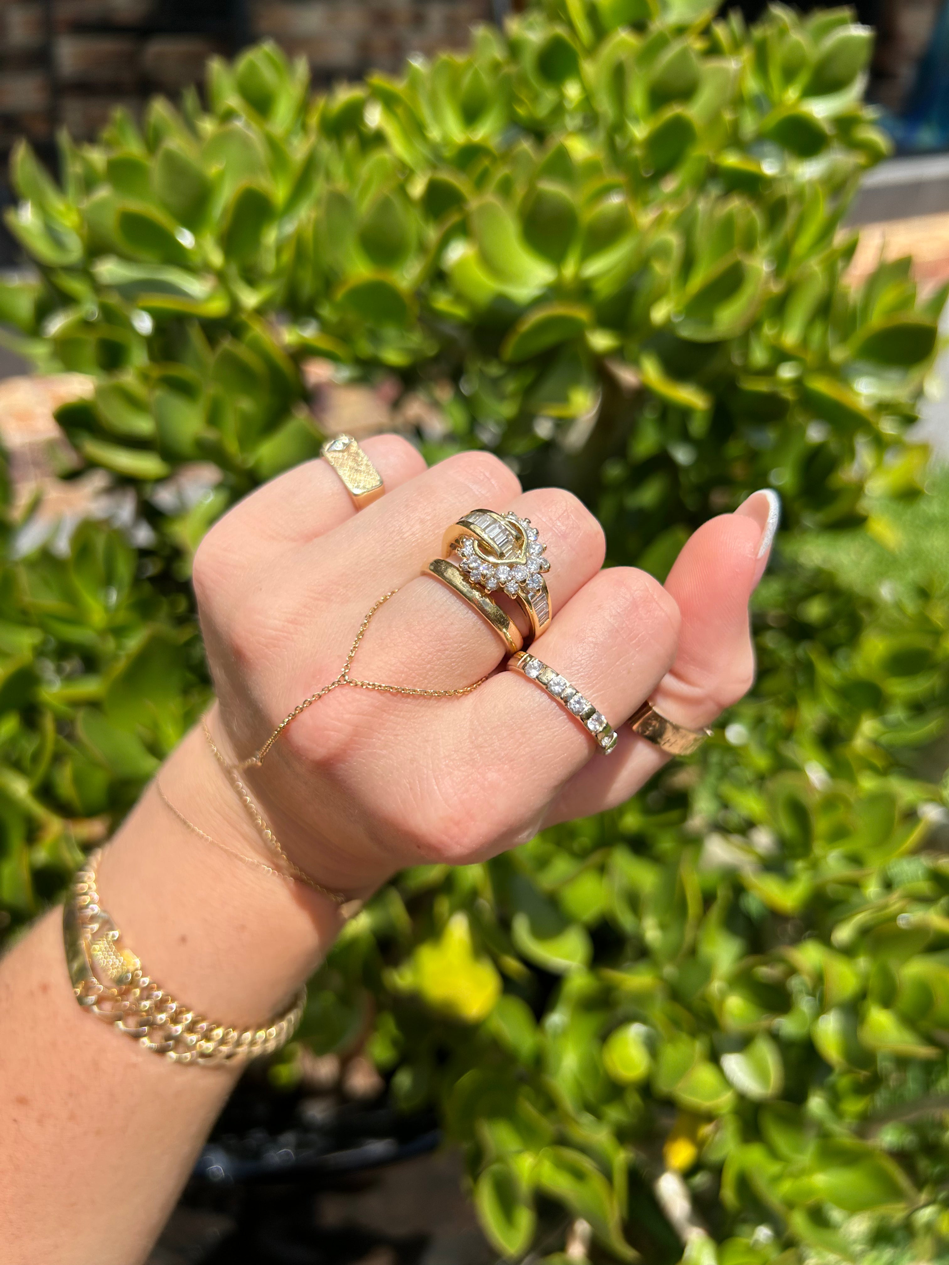 Diamond Cluster Ring