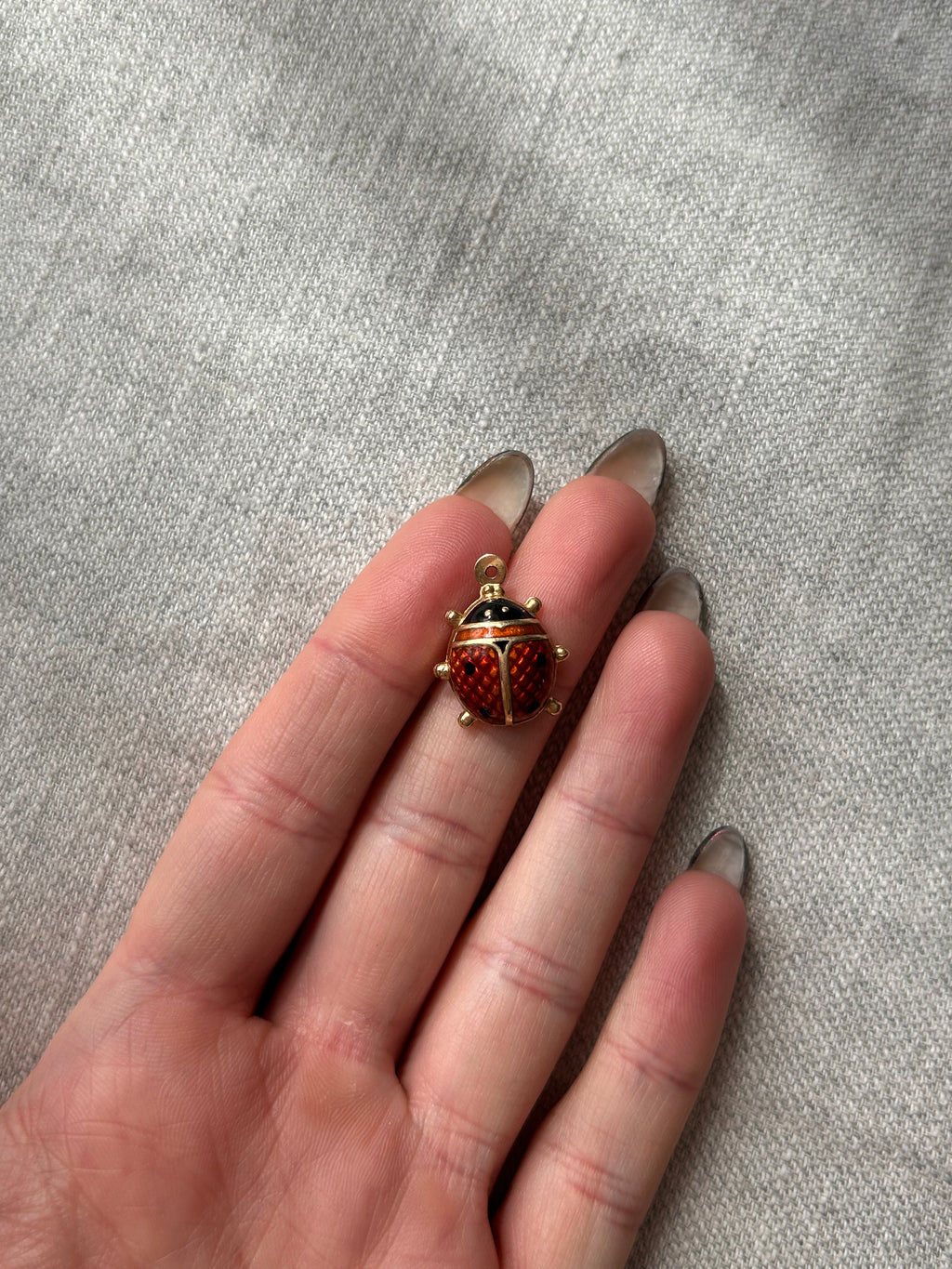 Enamel Ladybug Charm