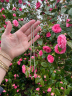 Sapphire tennis necklace