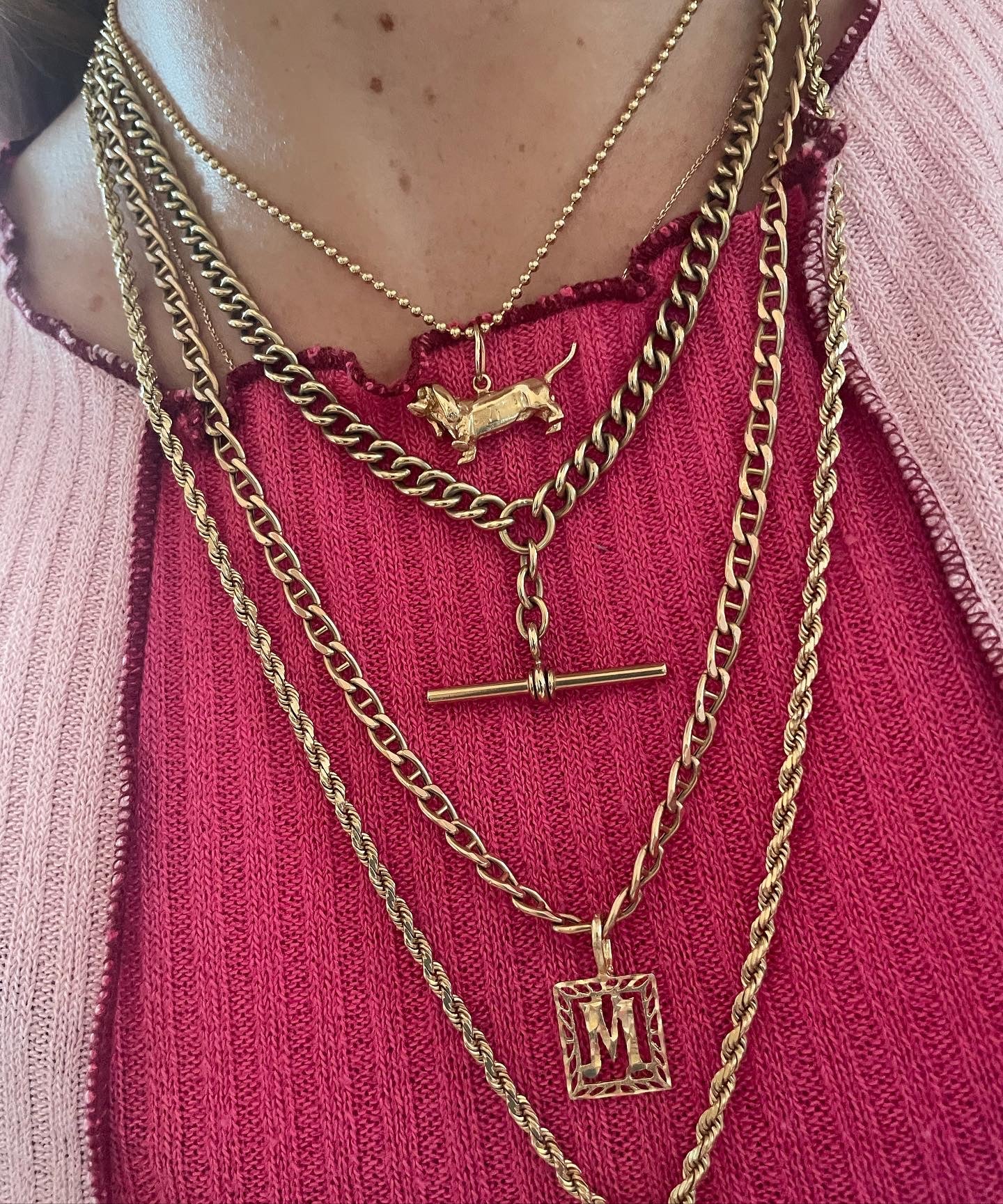 Antique Curb Watch Chain