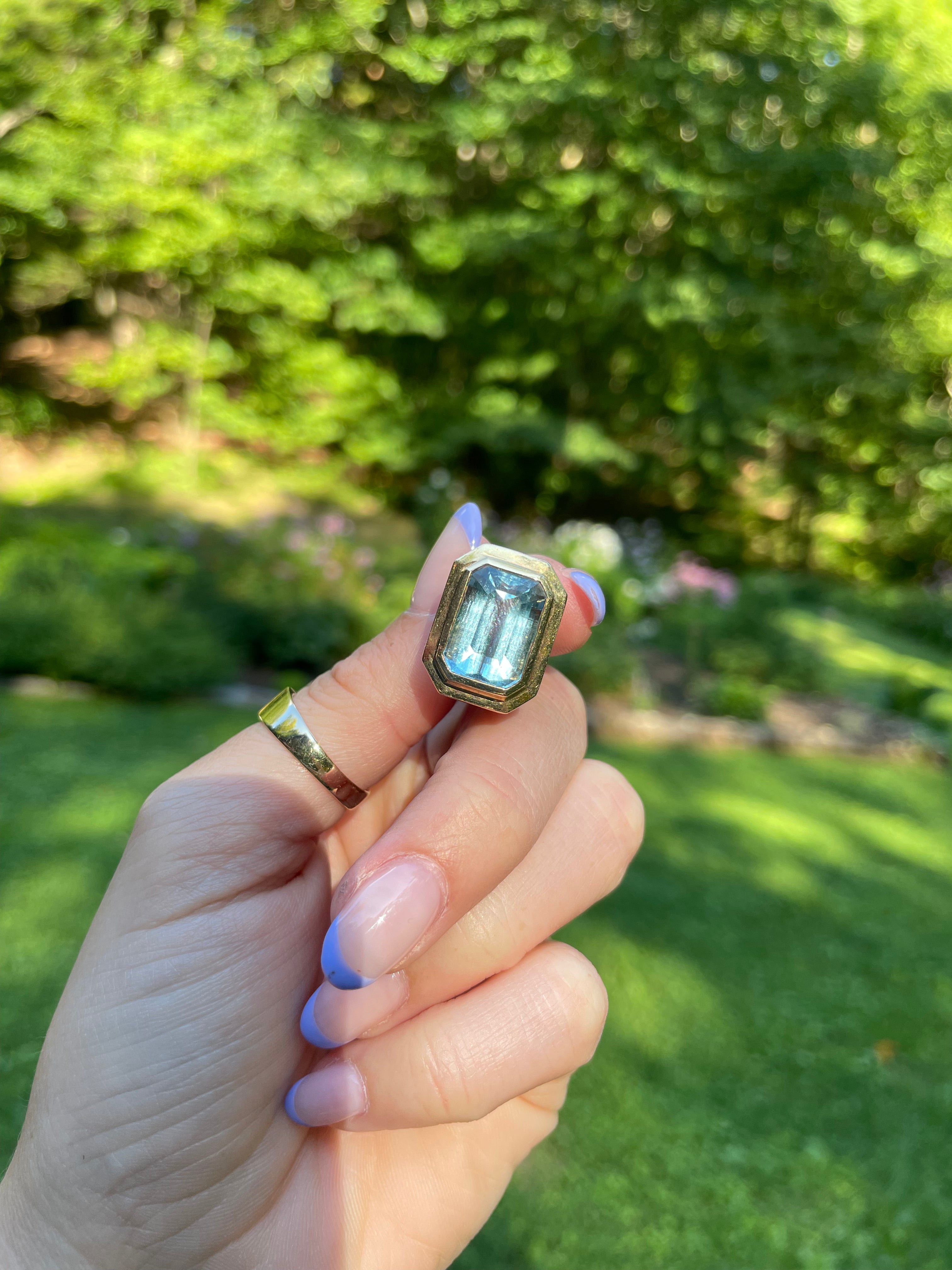 Aquamarine Mega Ring