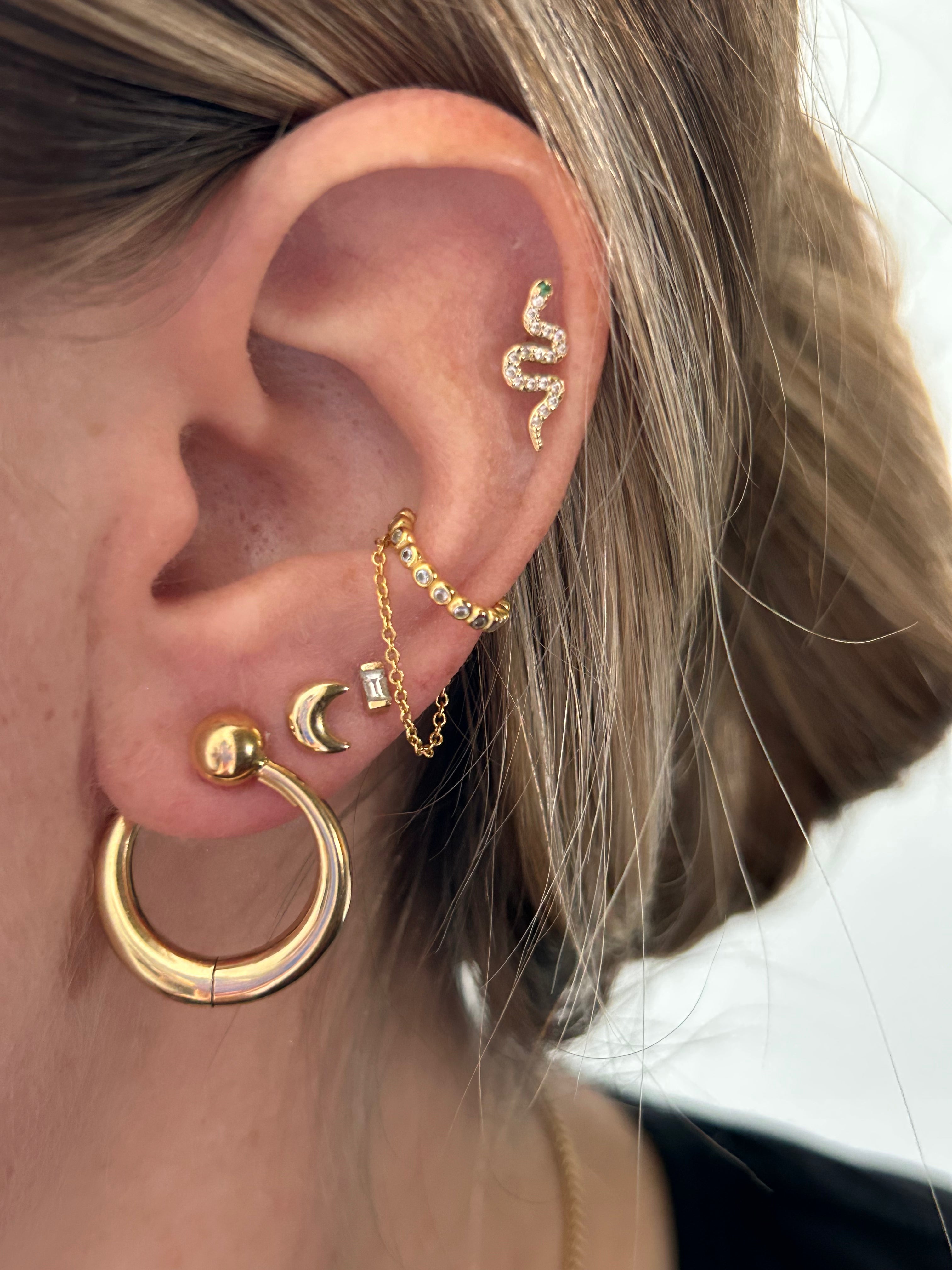 Pearl Gold Ball Clip Ons