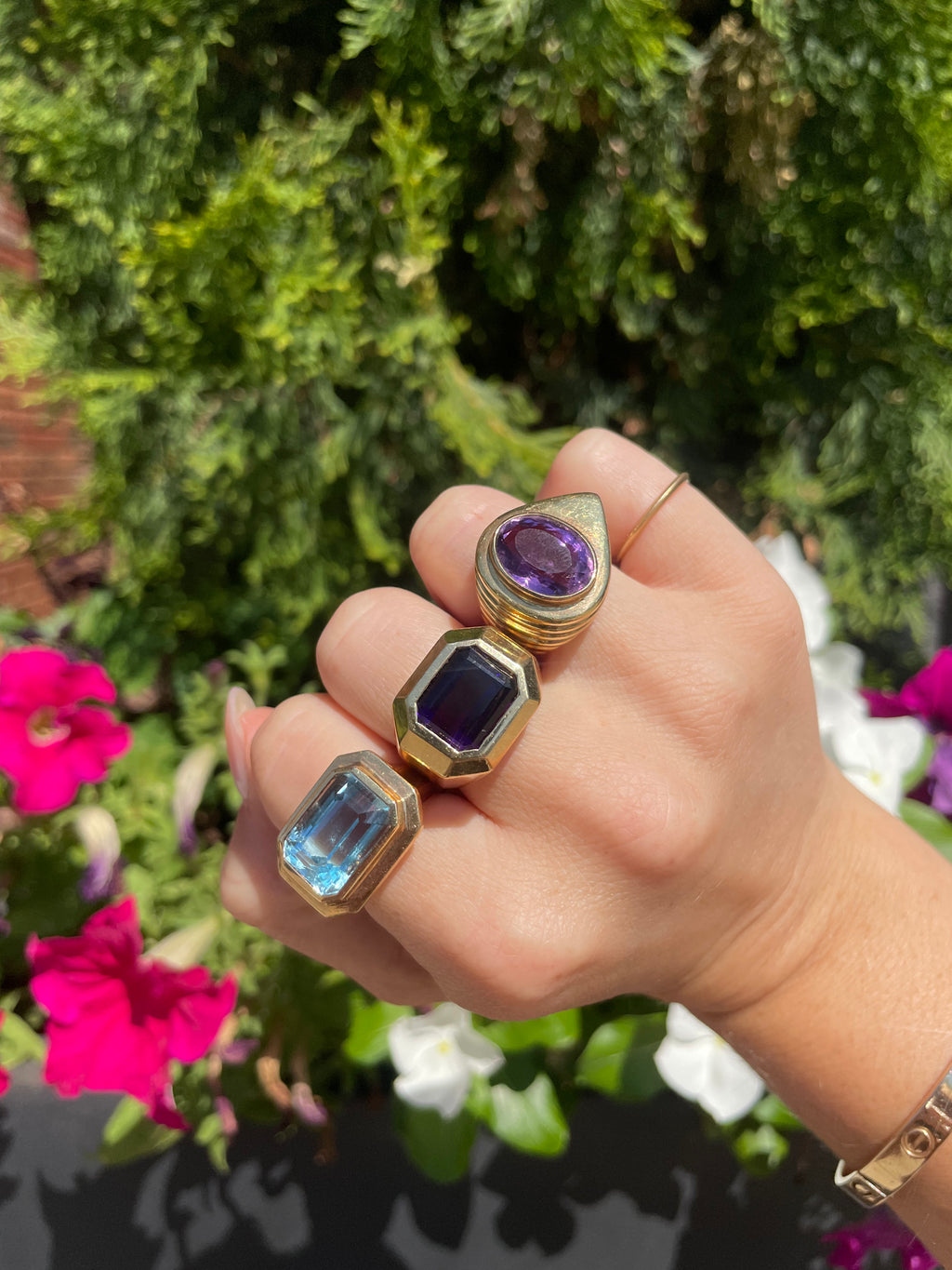 Square Amethyst Ring