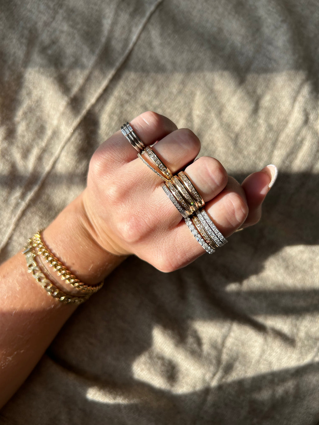 Half Eternity Diamond Band