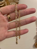 Diamond cut Figaro Bracelet