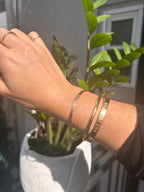 Striped Solid Bangle