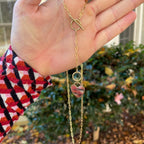 Vintage Paperclip E Necklace