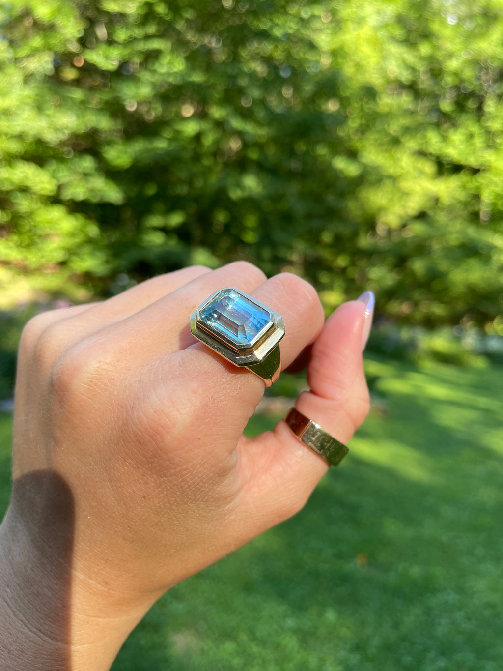 Aquamarine Mega Ring