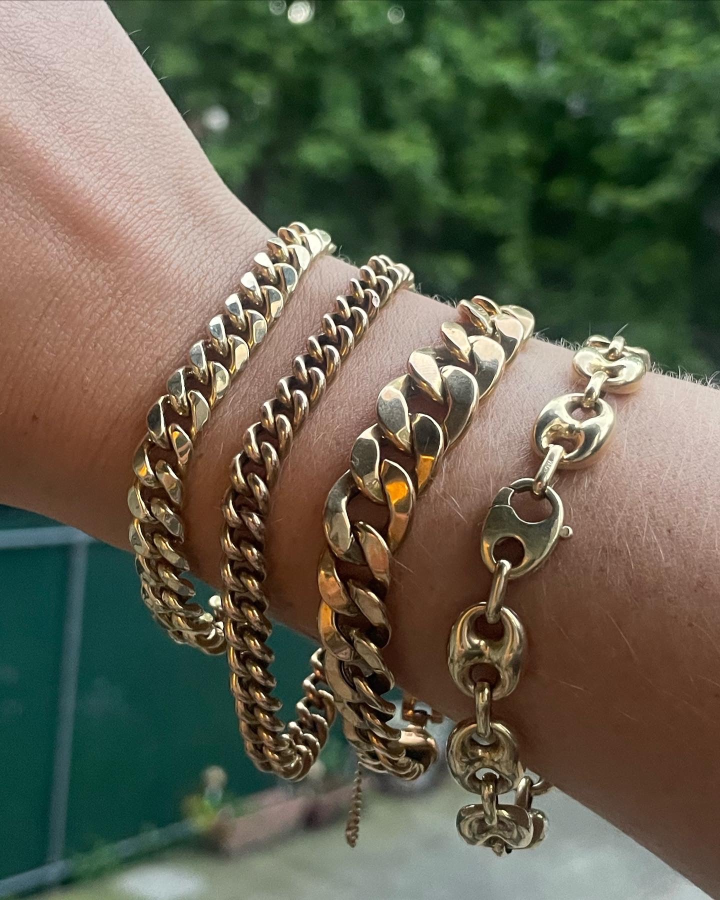 Rounded Antique Curb Bracelet