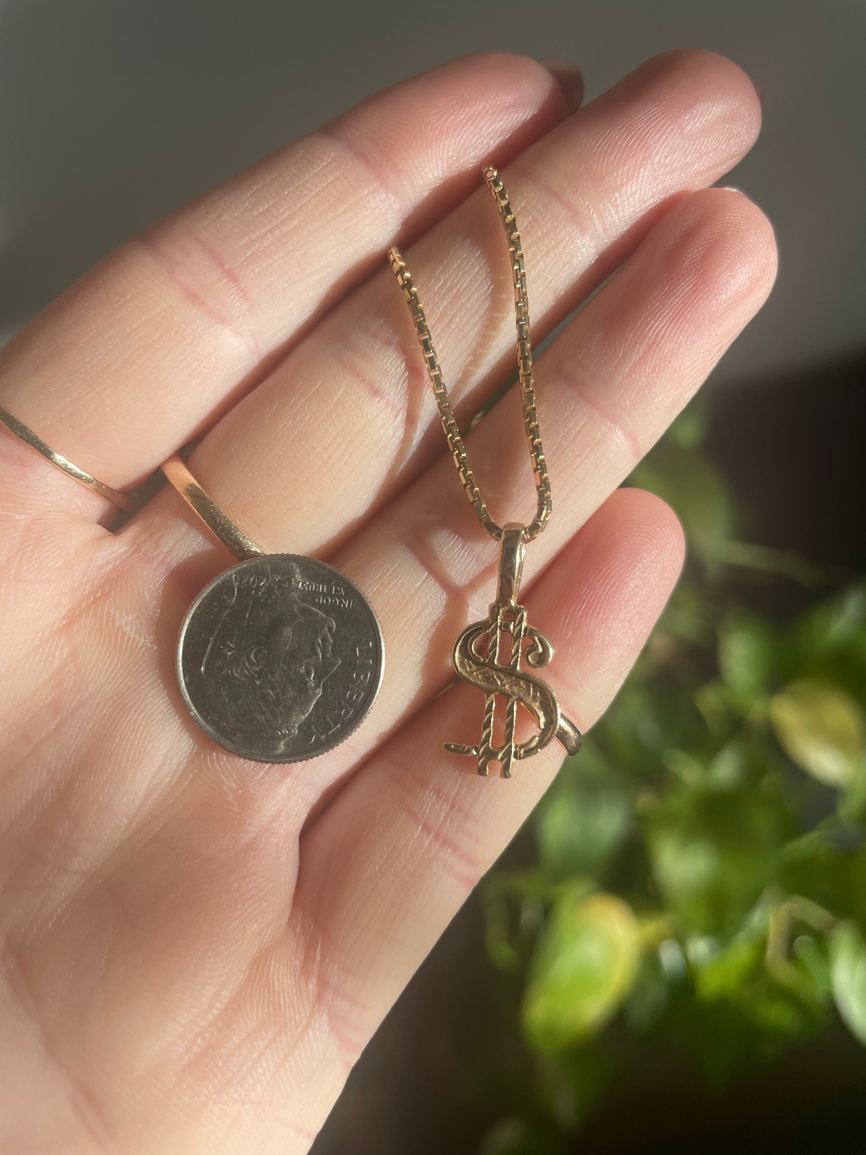 Money sign charm