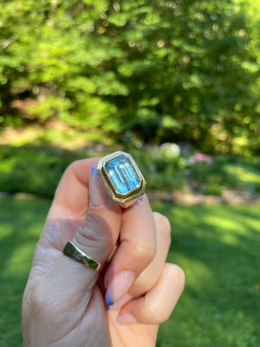 Aquamarine Mega Ring