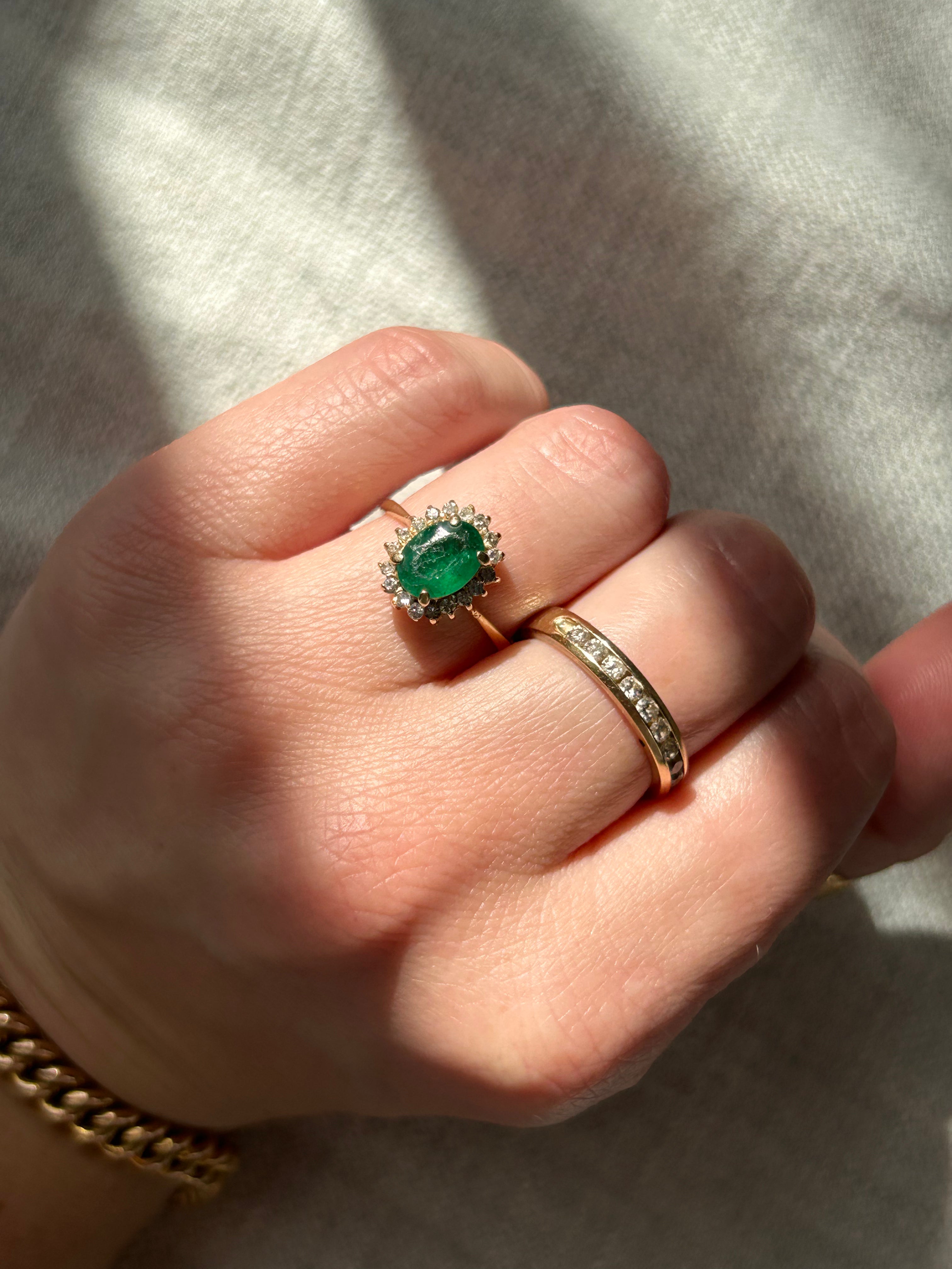 Emerald Diamond Ring