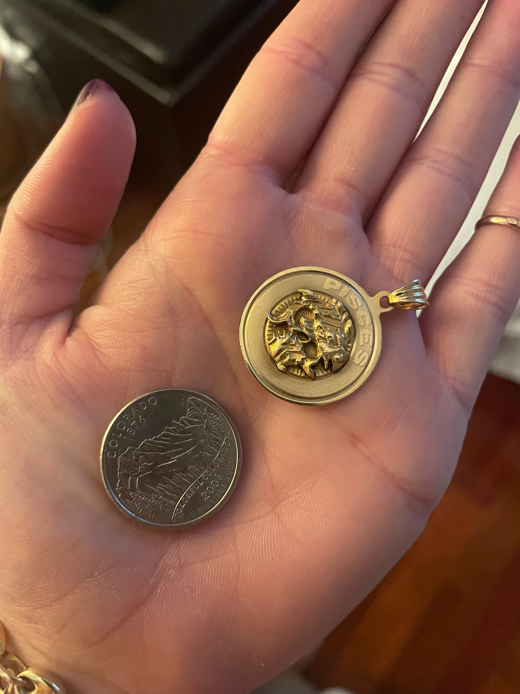 Vintage Pisces Pendant