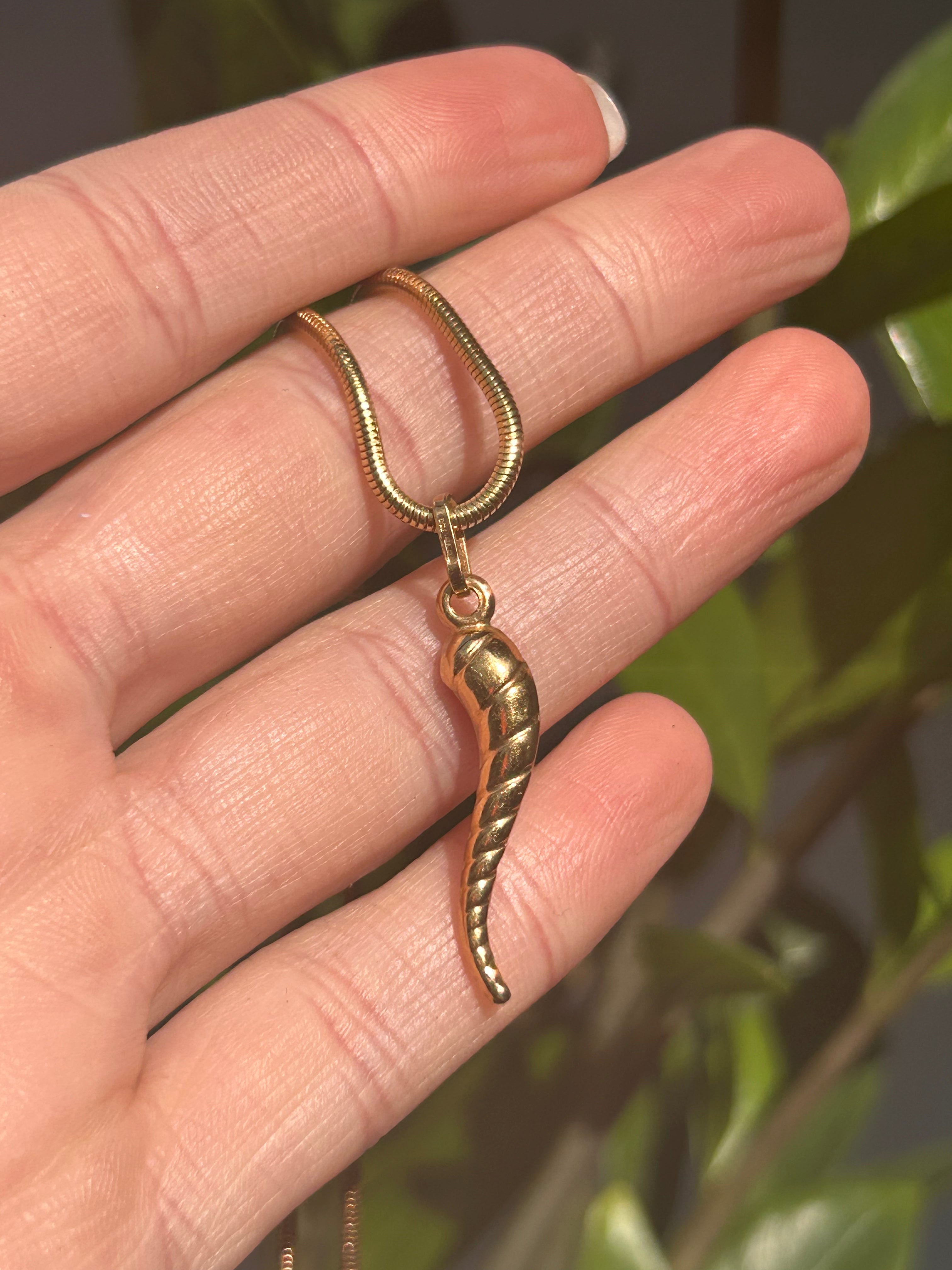 Shiny Striped Italian Horn