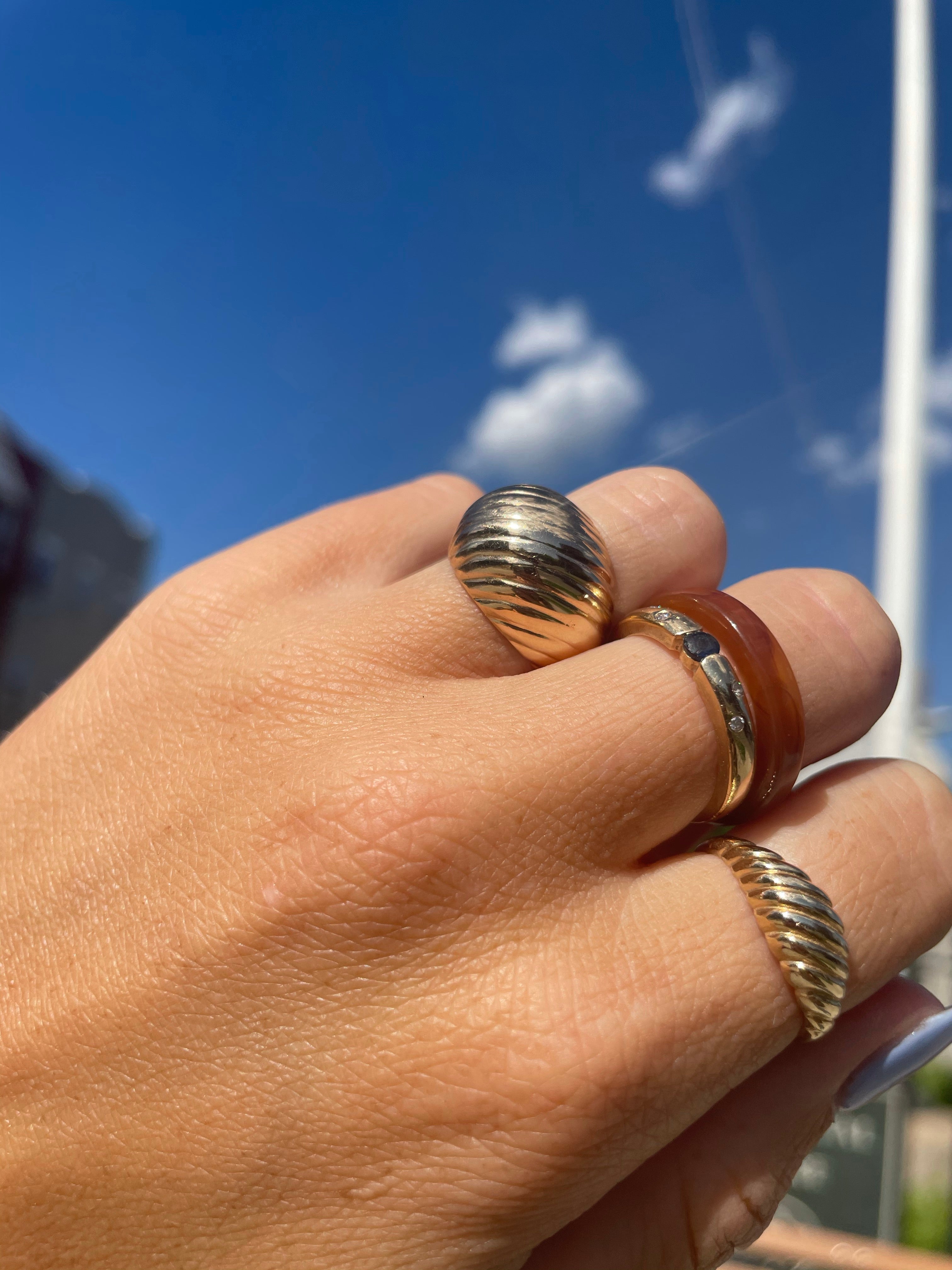 T&Co puffy shrimp ring size 5