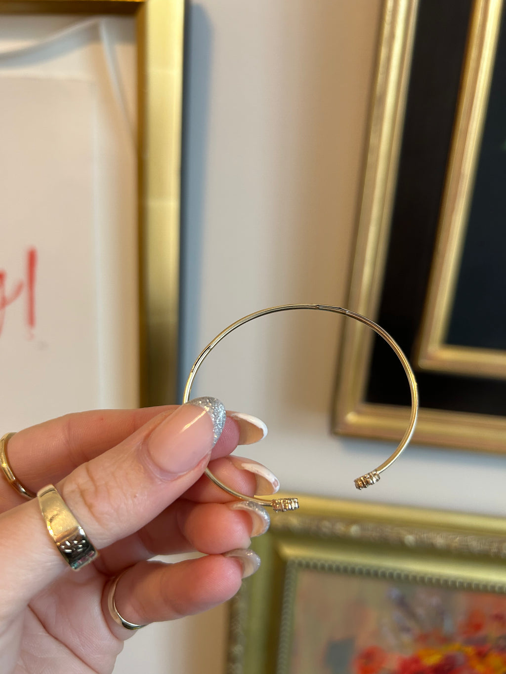 Diamond Dainty Bangle
