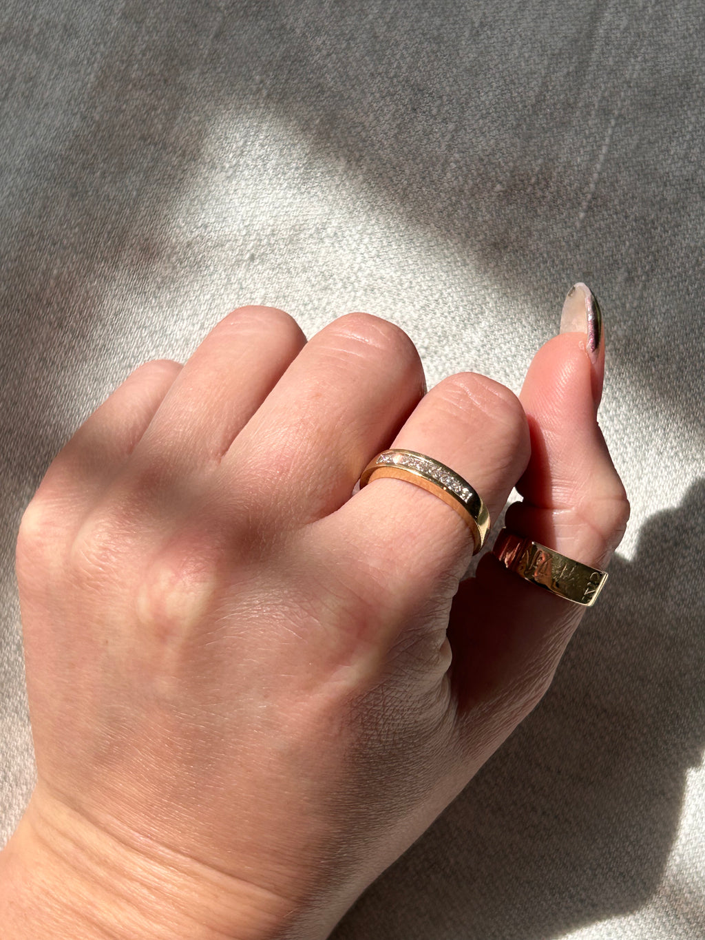 Diamond Baguette Band