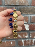 Vintage Lady Fatima Gemstone Bracelet