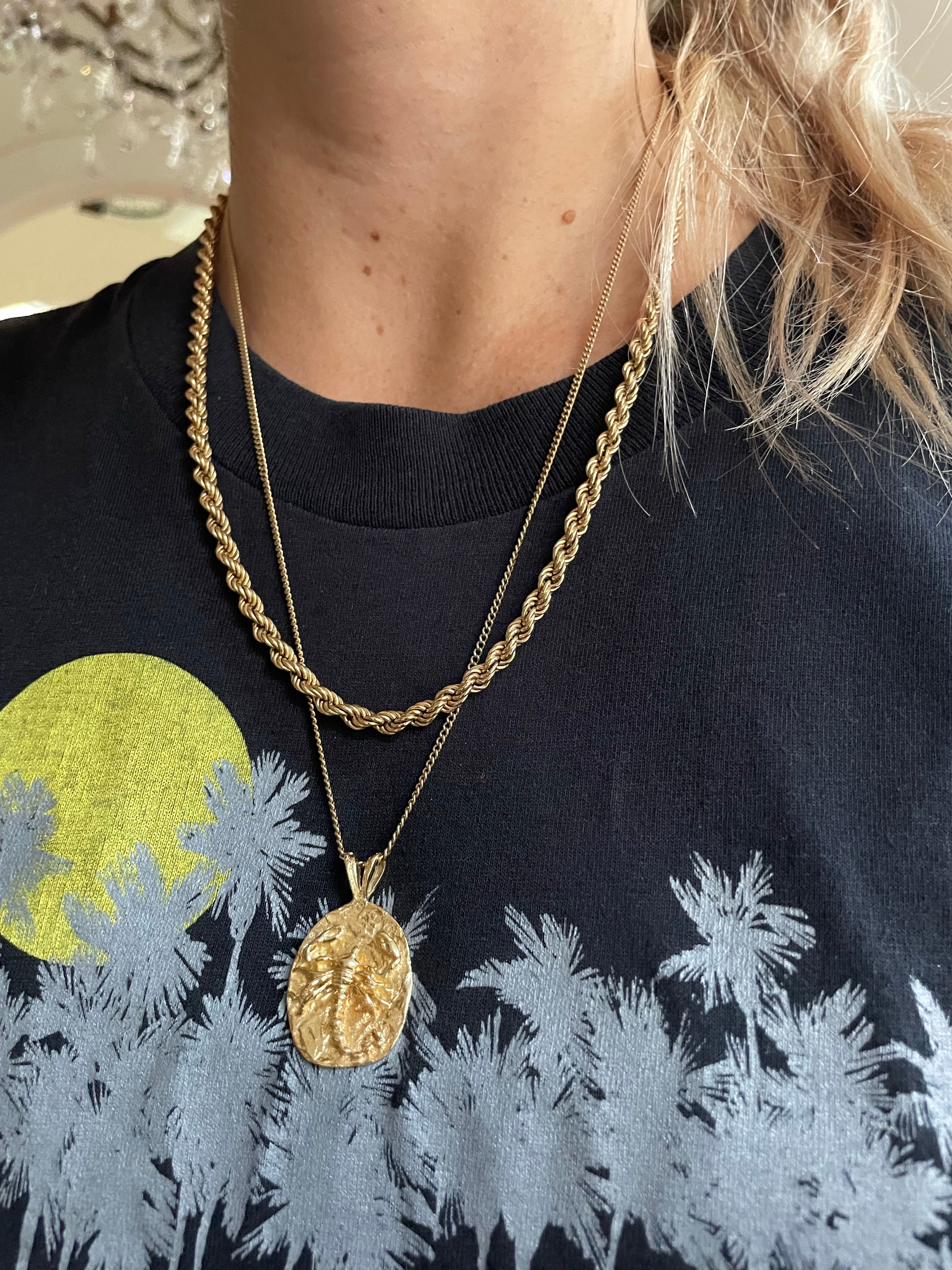 Vintage Scorpio Pendant