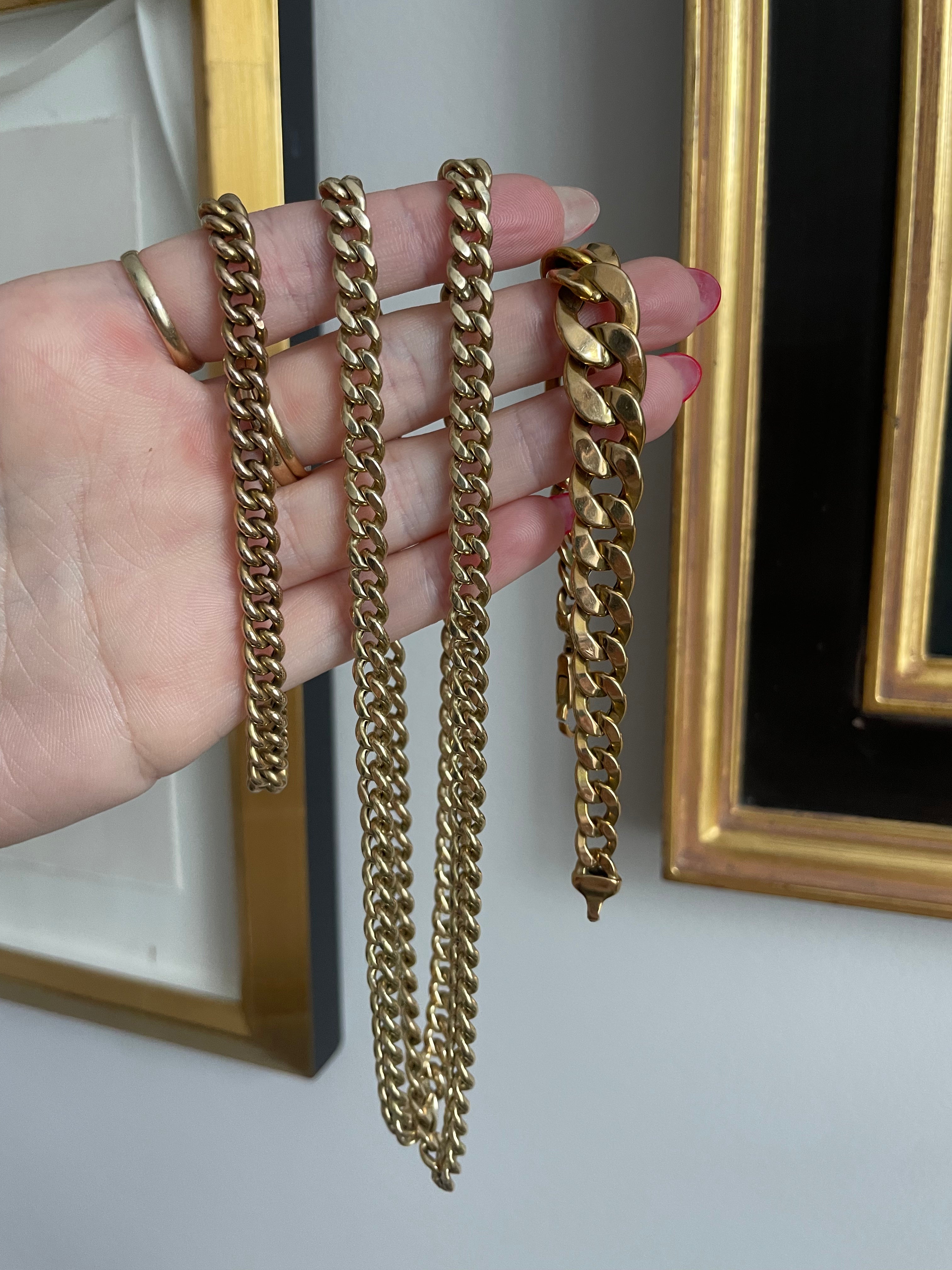 Graduated Curb Bracelet