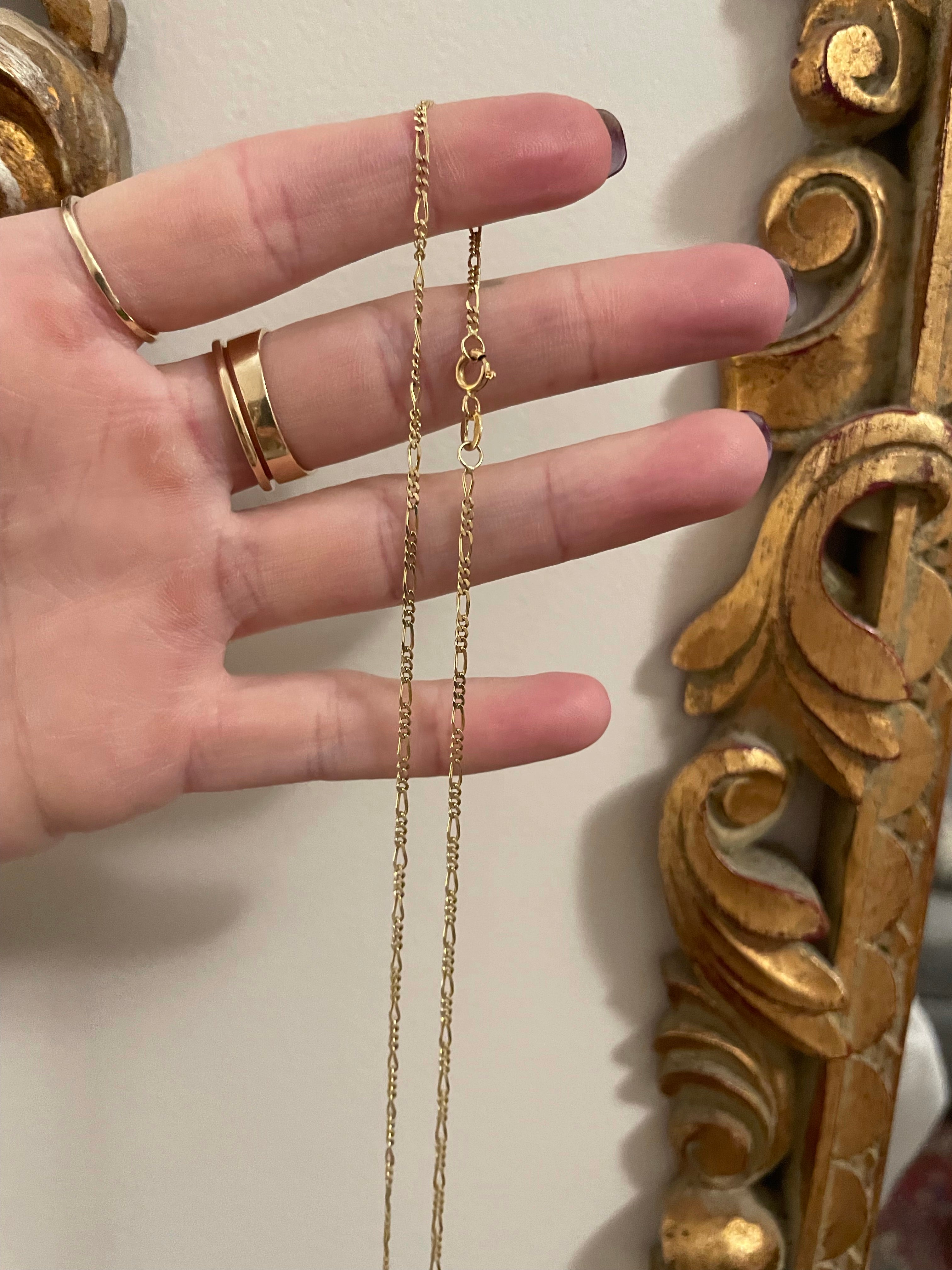 24” Vintage Dainty Figaro Chain