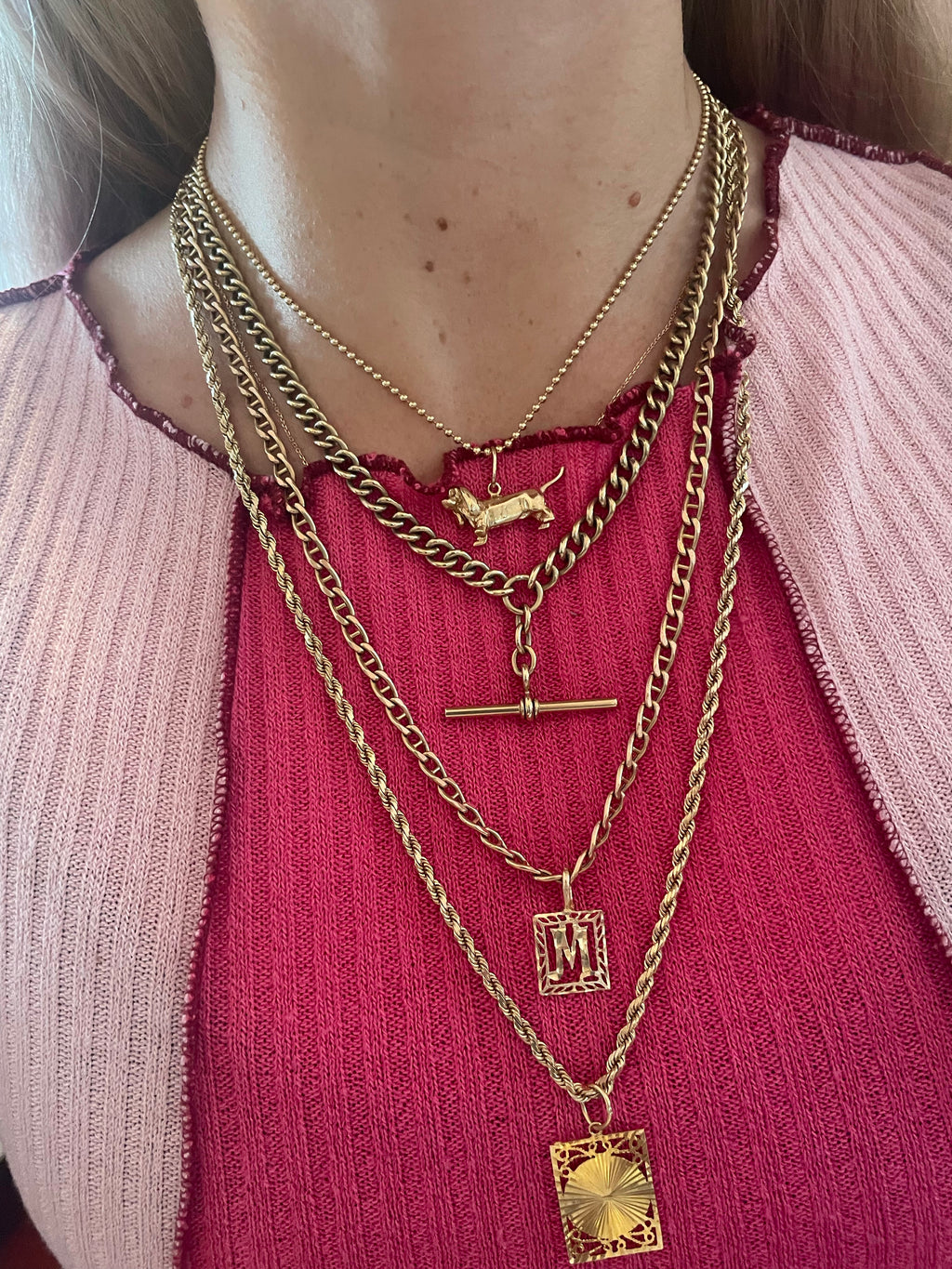 Antique Curb Watch Chain